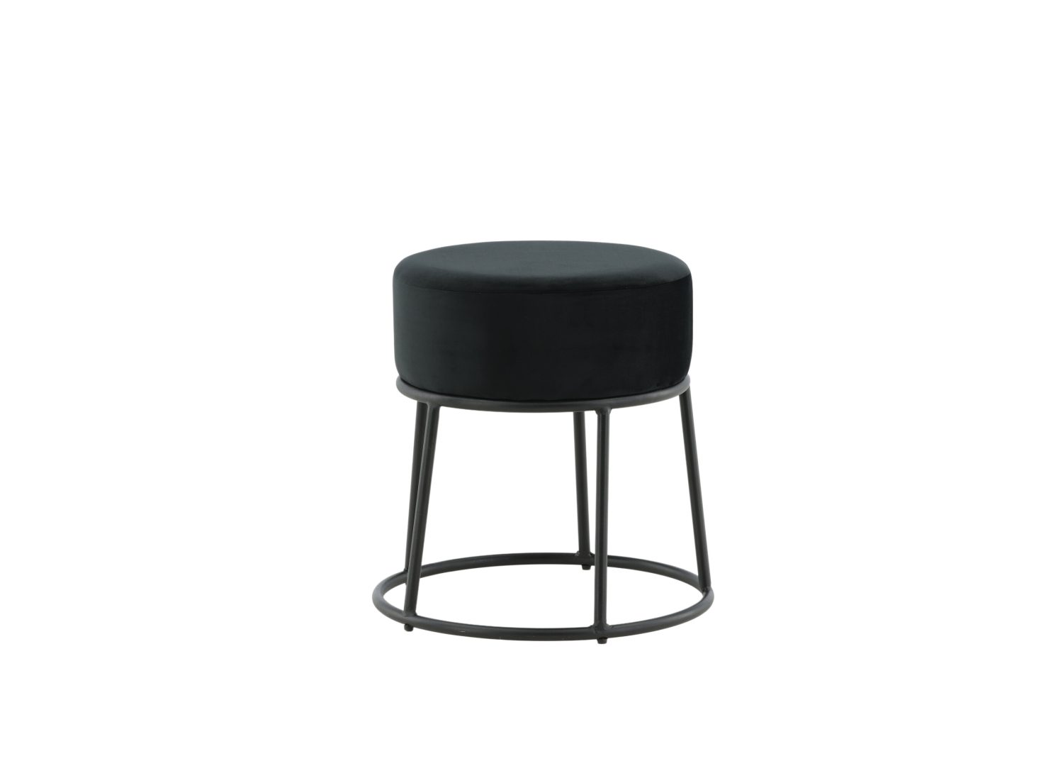 Vue produit du pouf Petra noir