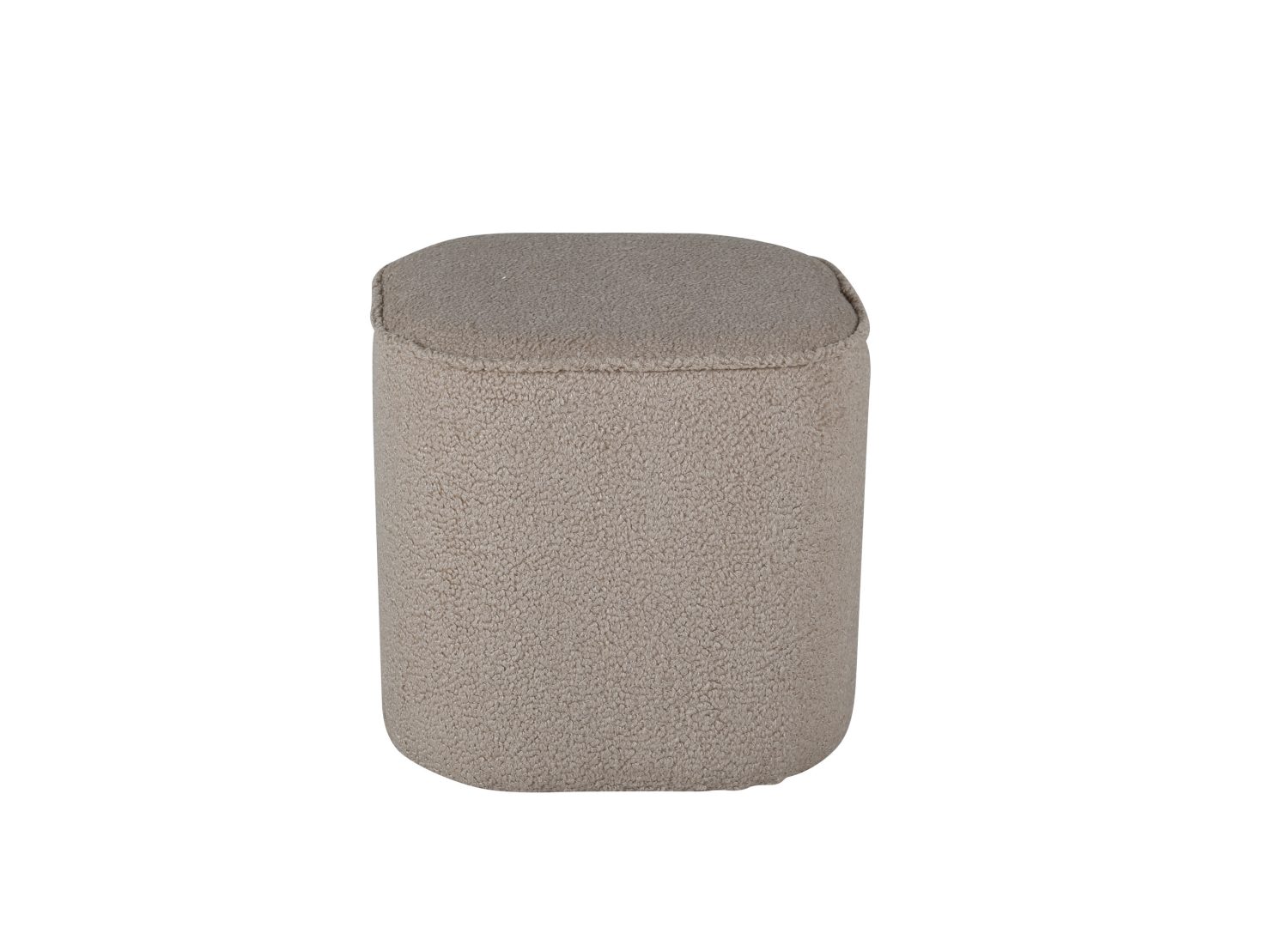 Vue détaillée du pouf Piff beige