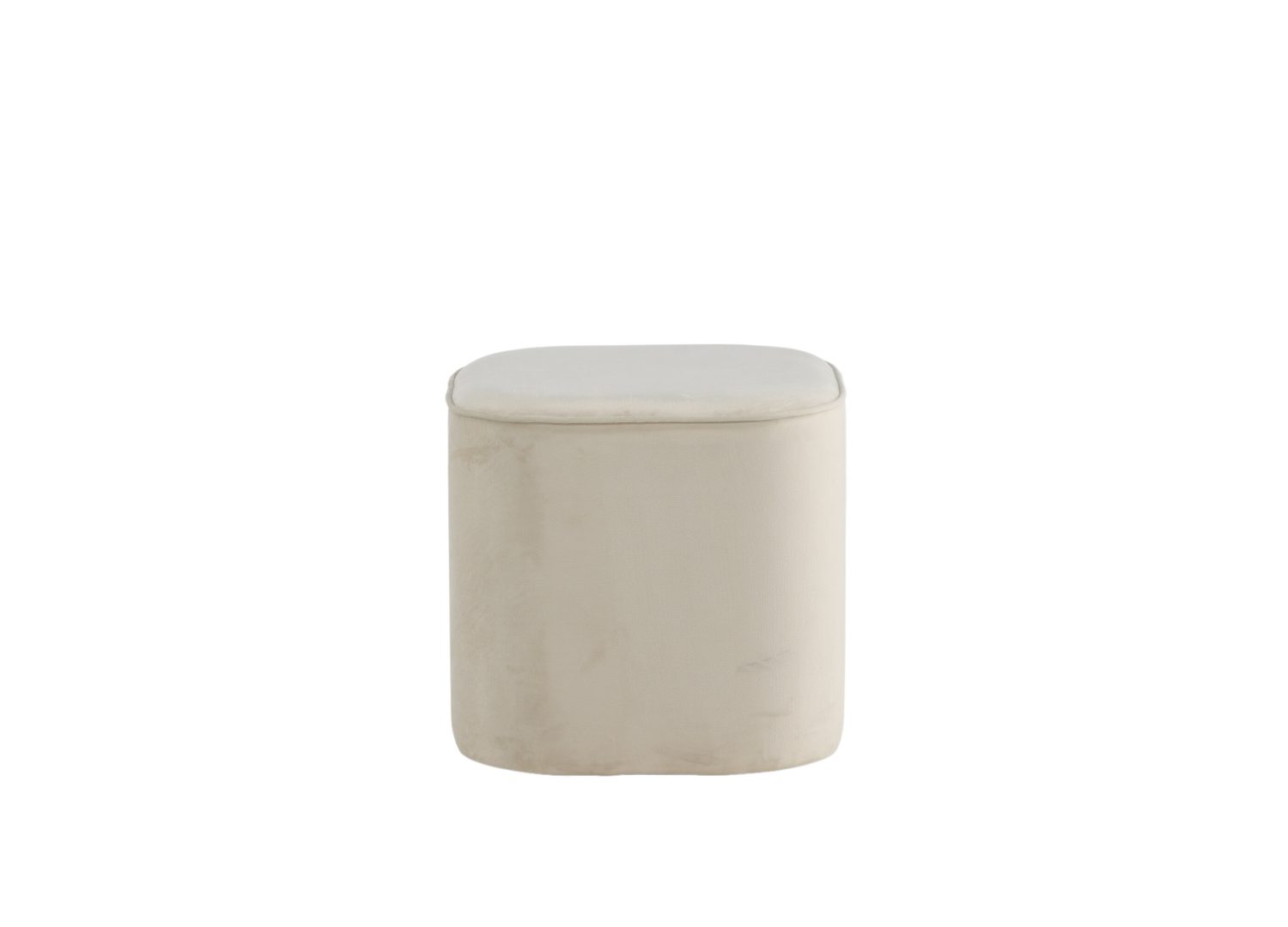 Vue détaillée du pouf Piff beige
