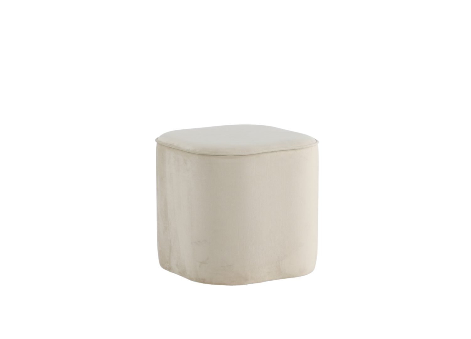 Détail du revêtement et des finitions du pouf Piff