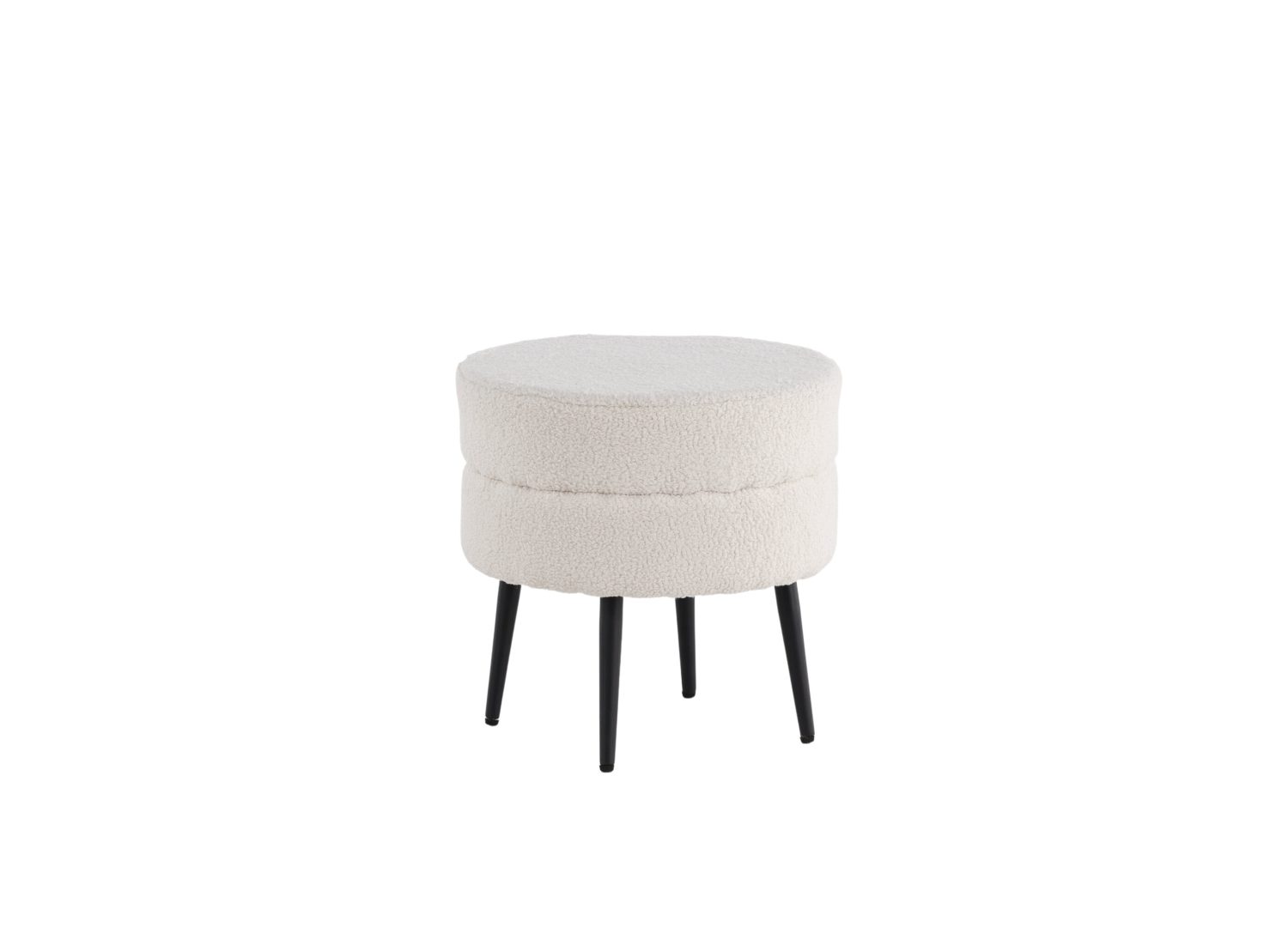 Détail du revêtement et des finitions du pouf Pot