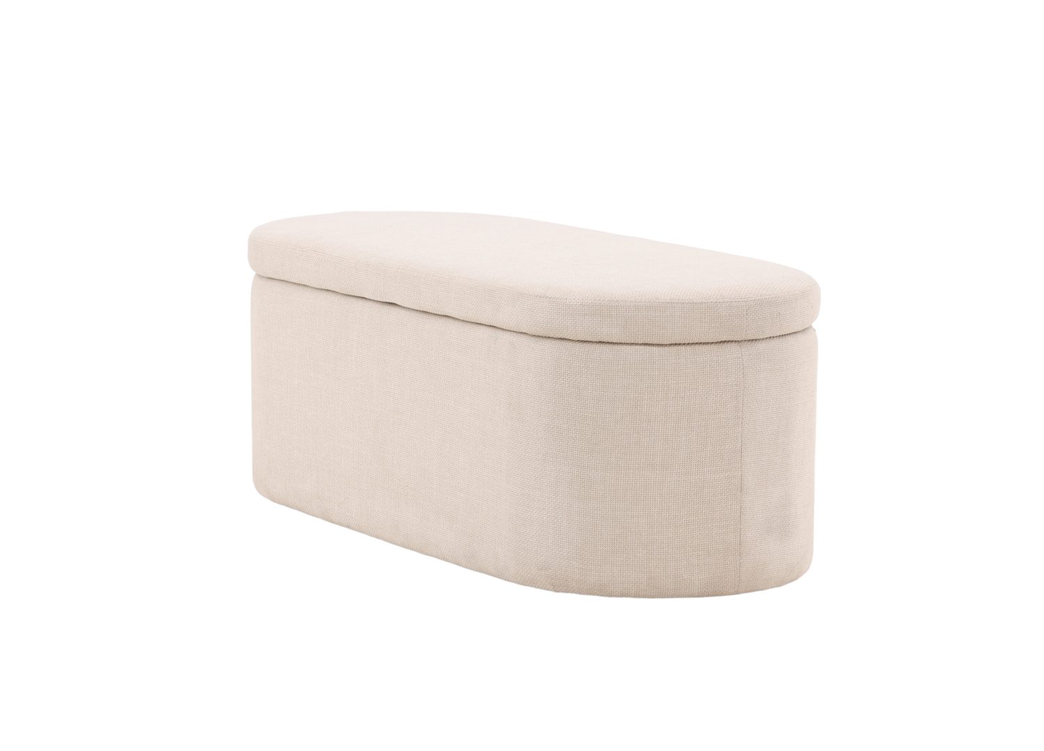 Détail du revêtement et des finitions du pouf Potenza