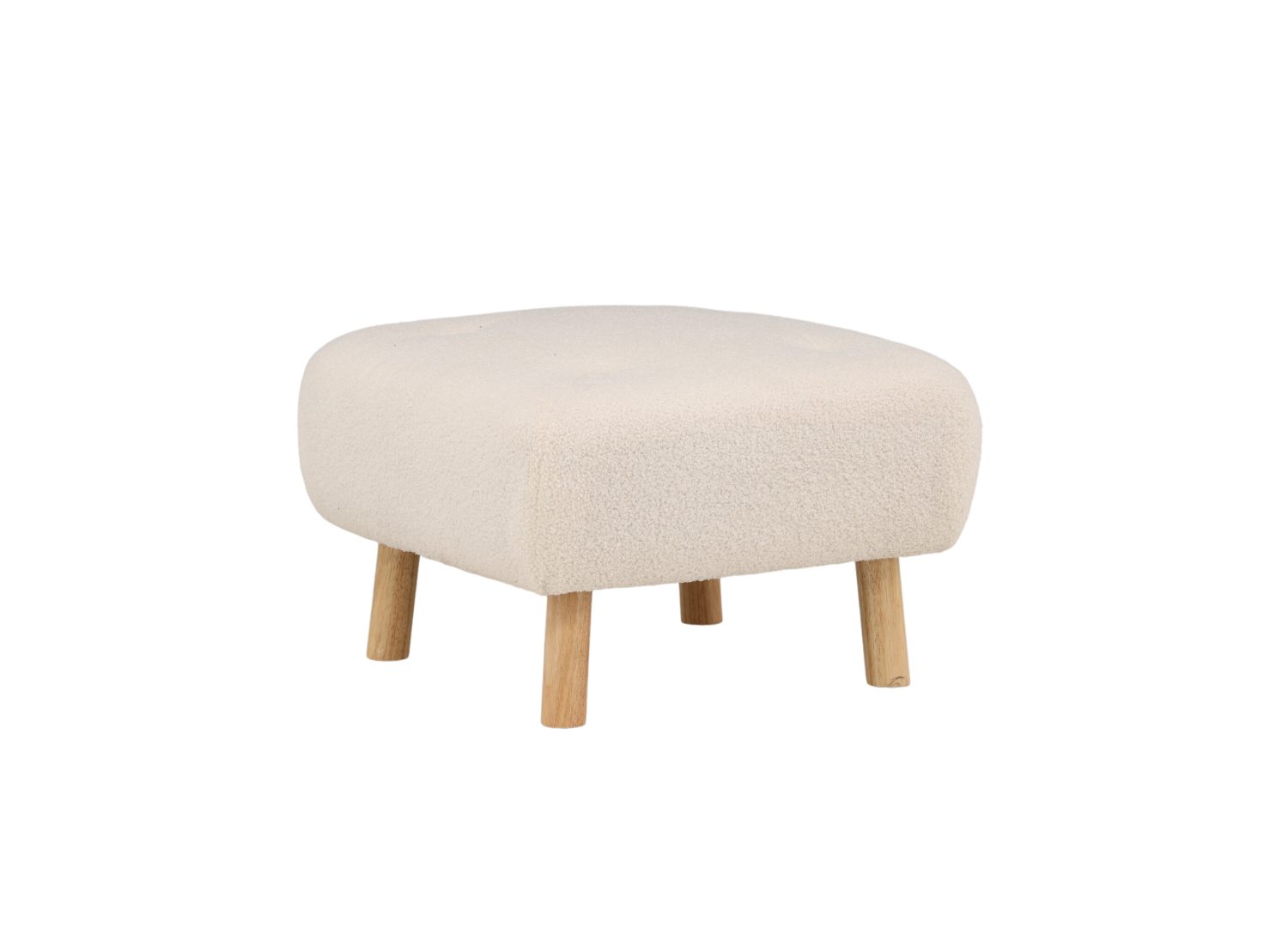 Détail du revêtement et des finitions du pouf Salina