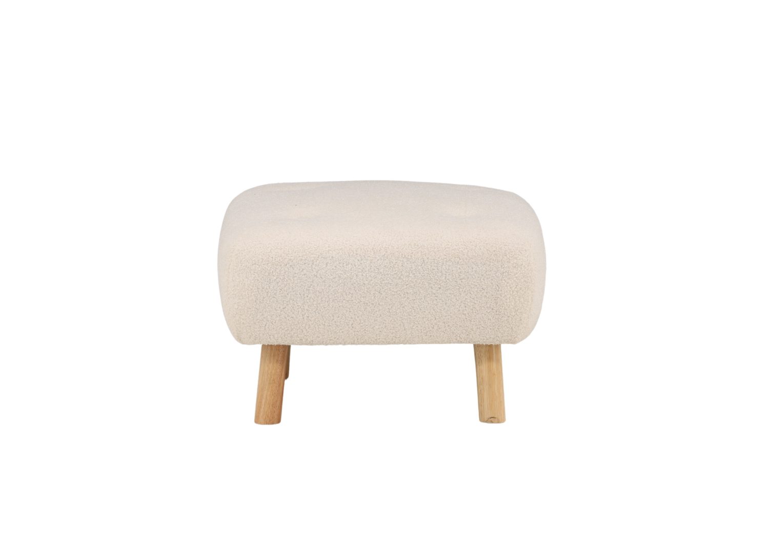 Vue produit du pouf Salina blanc