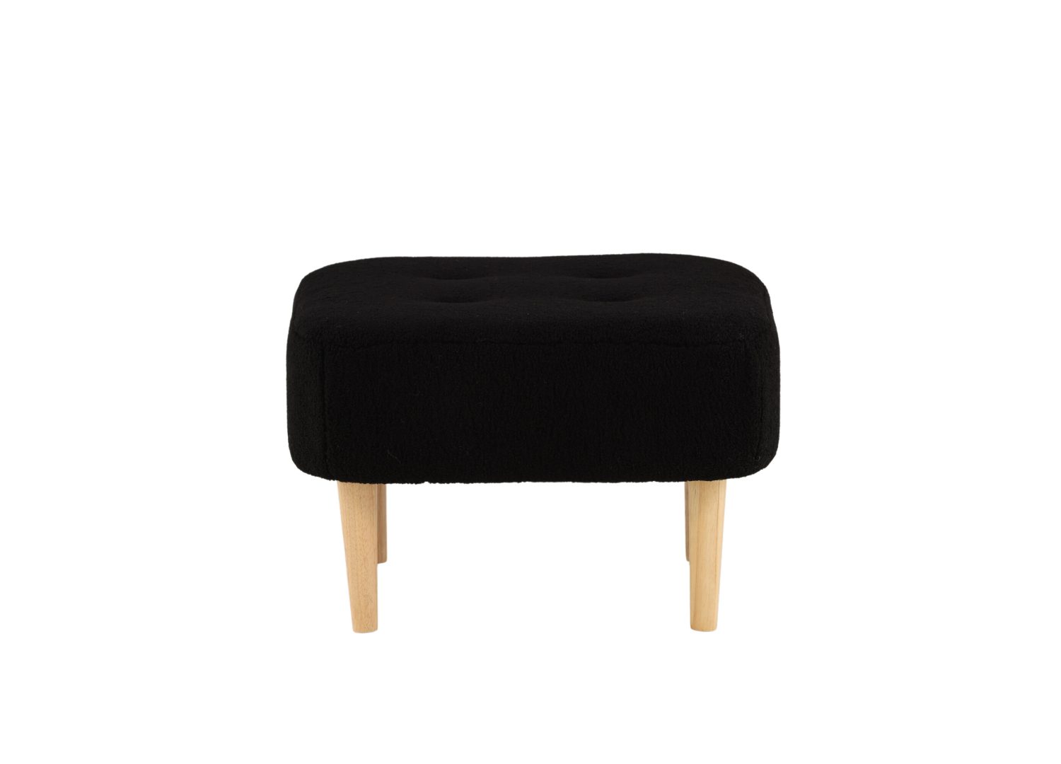 Vue détaillée du pouf Salina noir