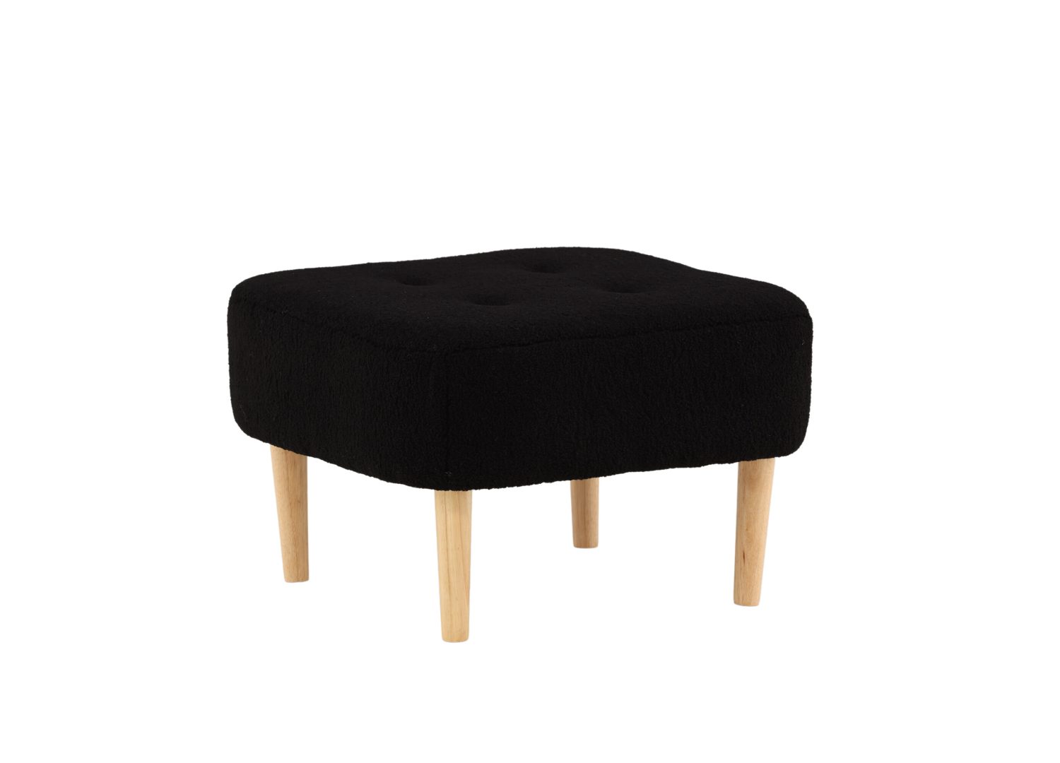 Détail du revêtement et des finitions du pouf Salina