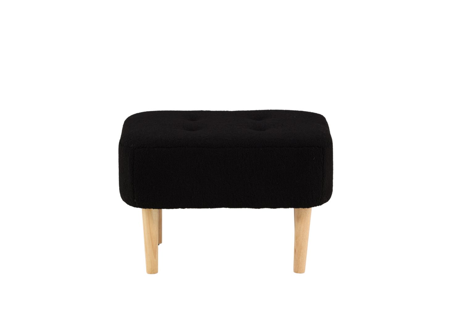 Vue produit du pouf Salina noir