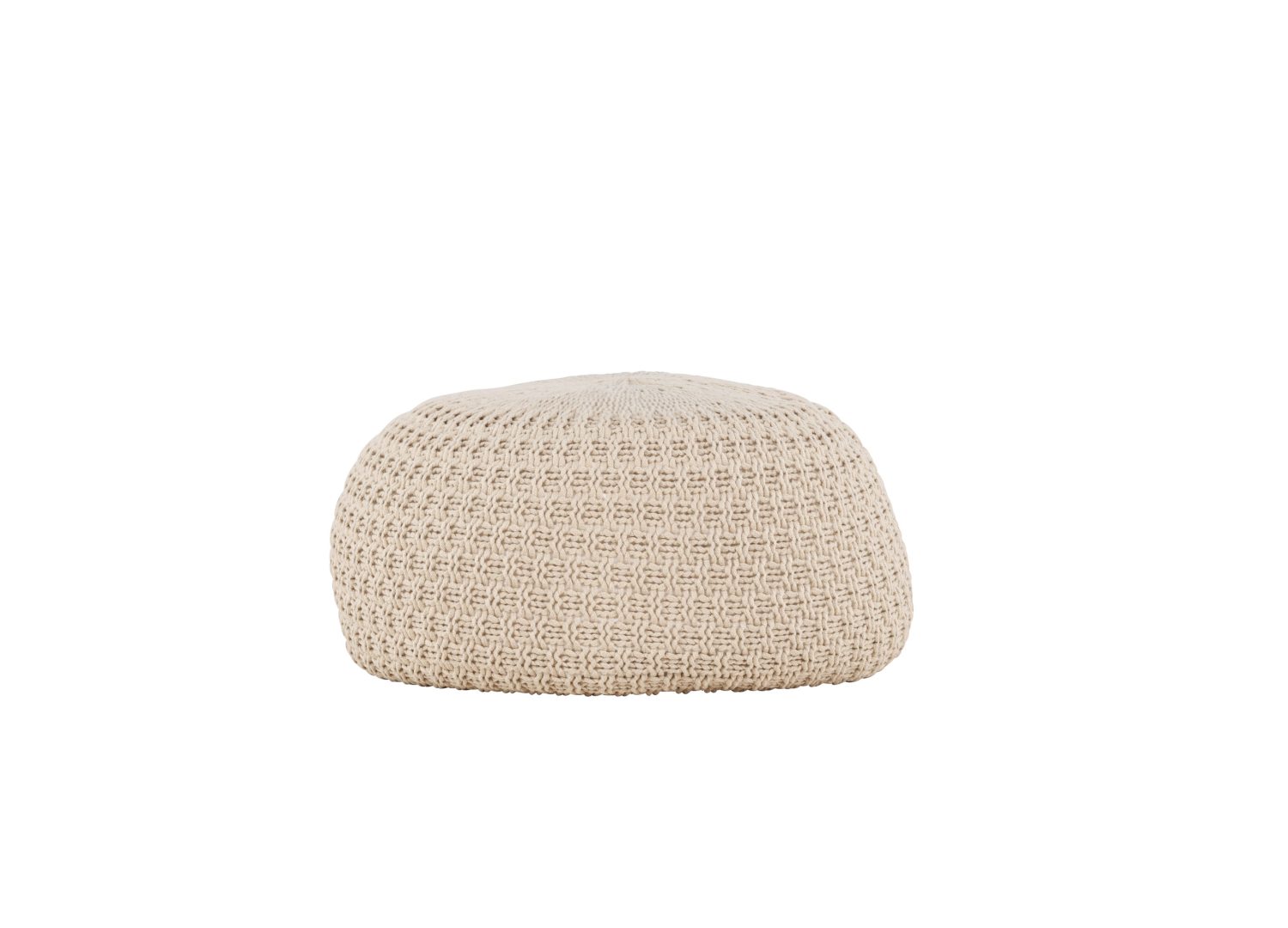Vue produit du pouf Sam beige
