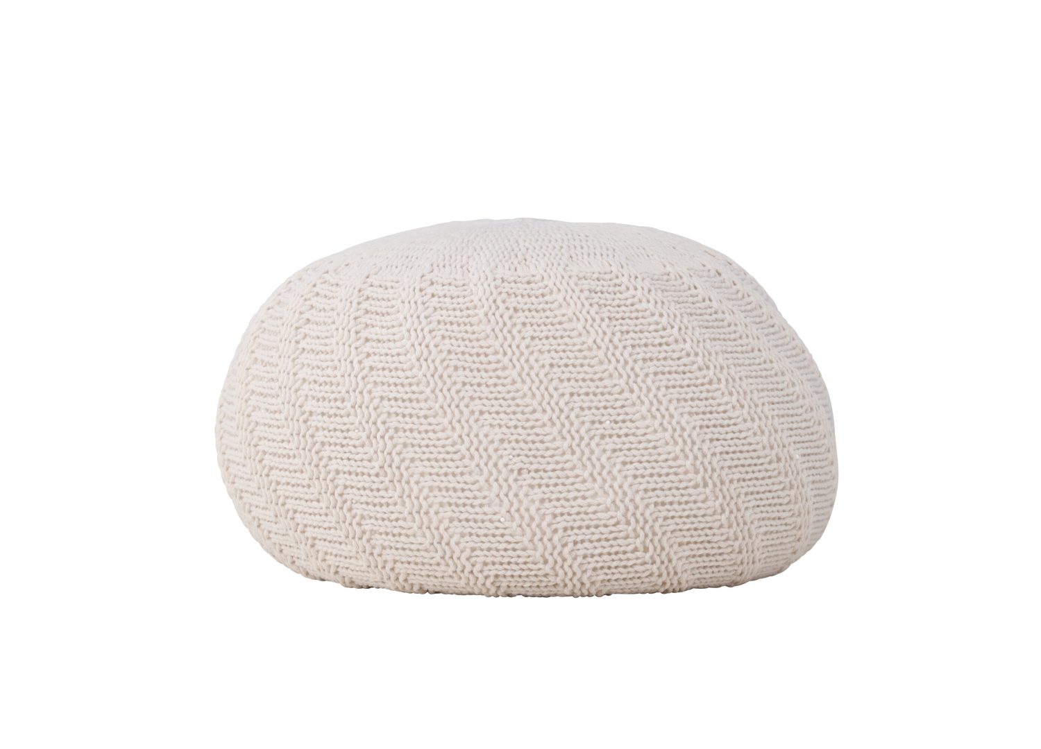 Détail du revêtement et des finitions du pouf Ted