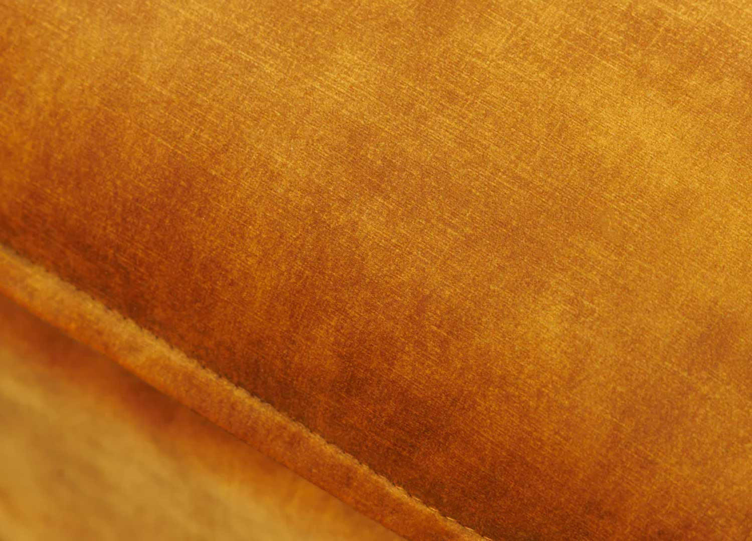 Pouf tissu velours jaune moutarde Tricia