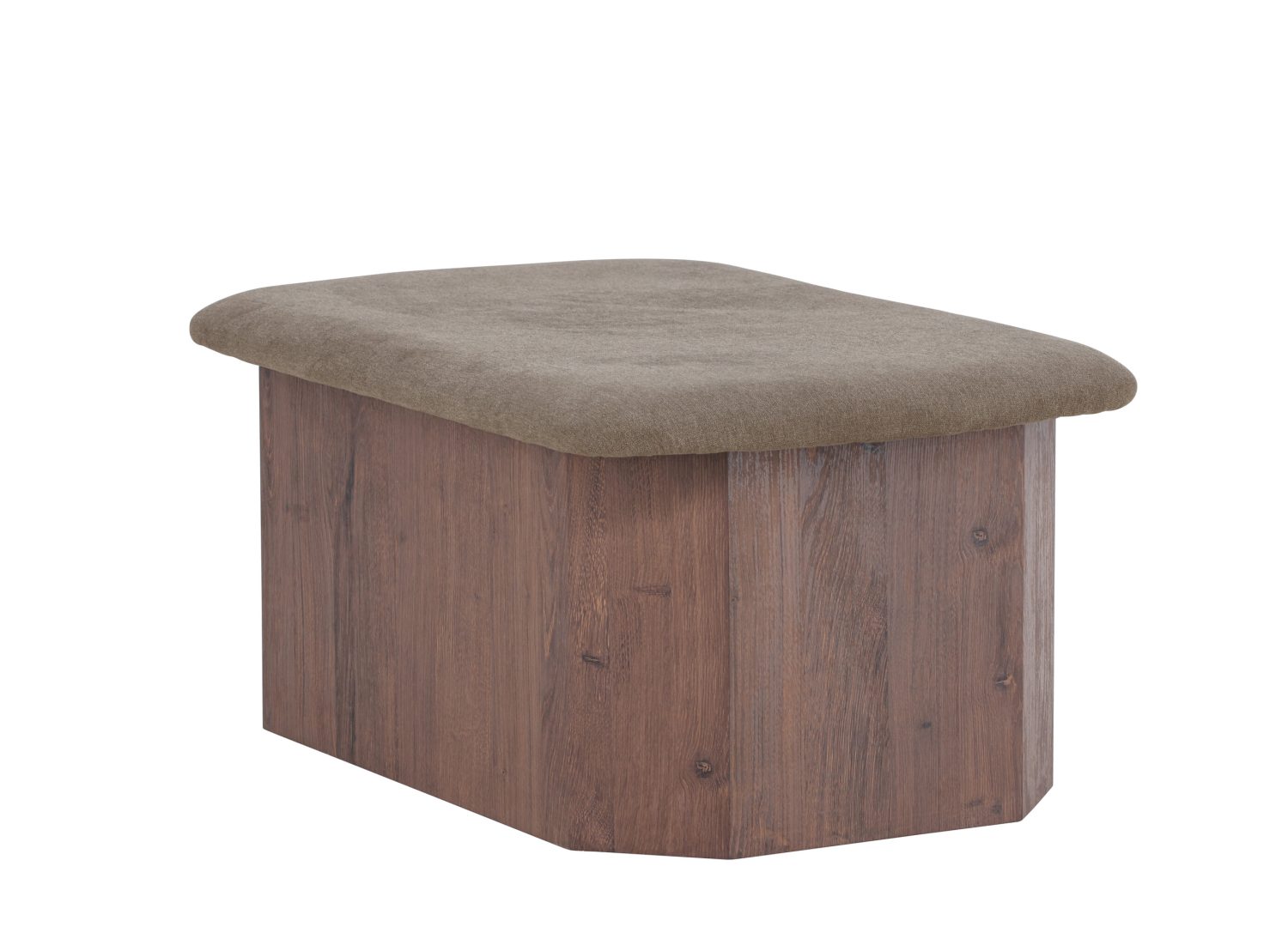 Détail du revêtement et des finitions du pouf Todd