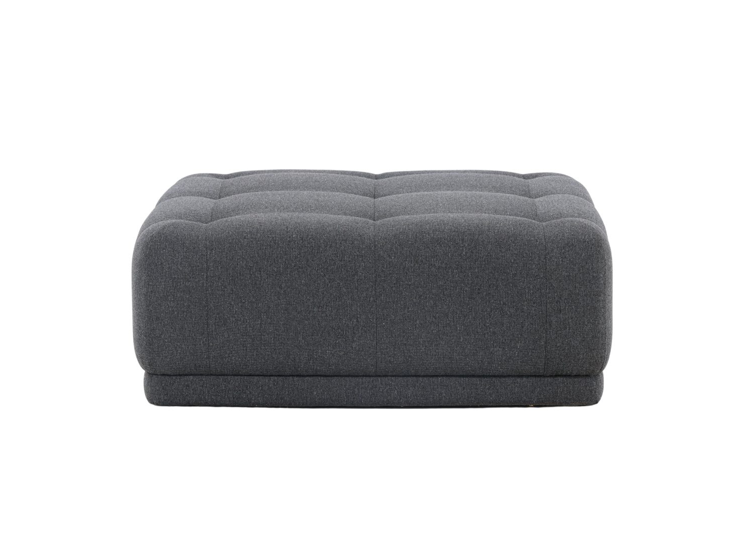 Vue produit du pouf Turin gris foncé