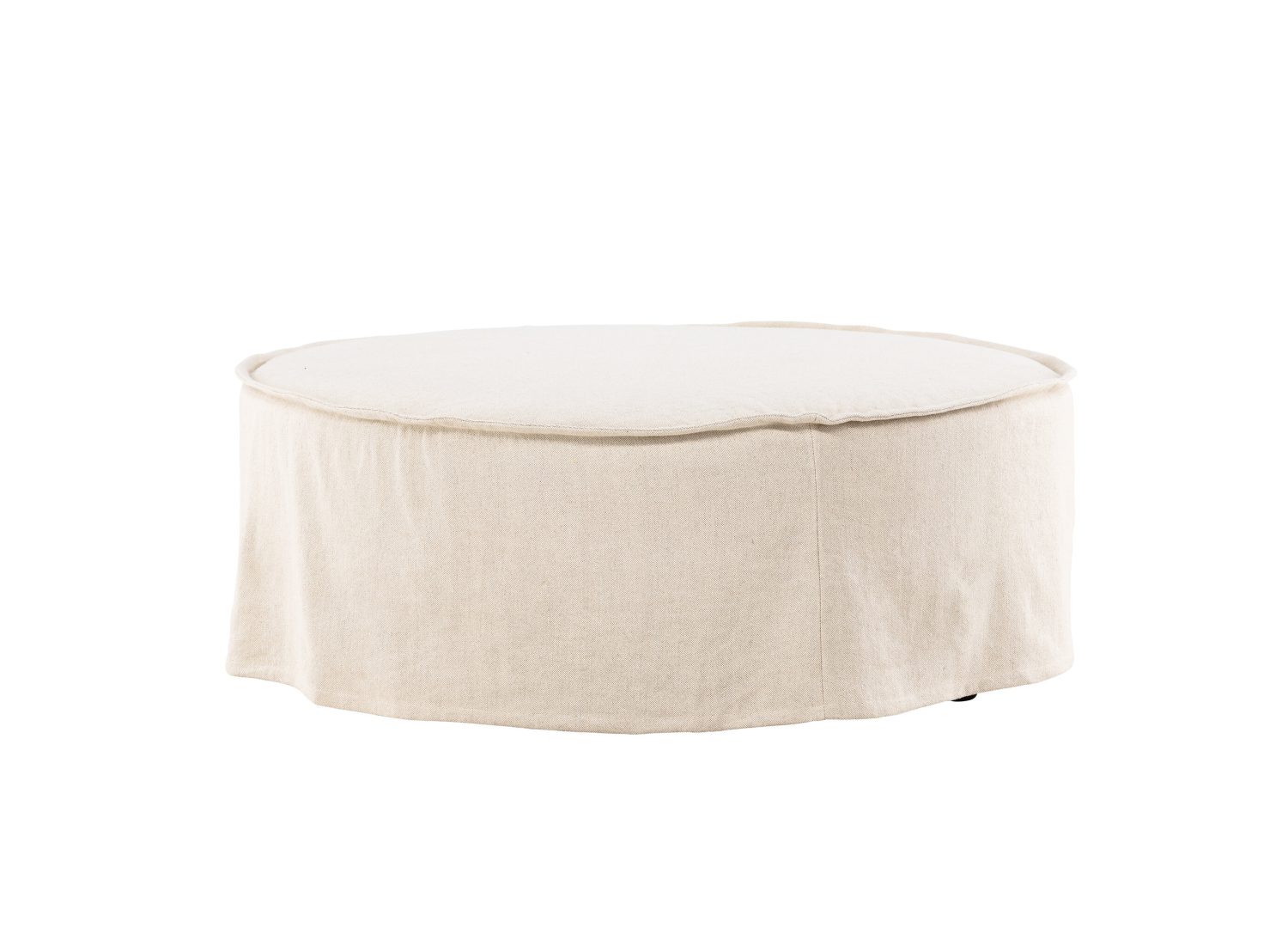Vue produit du pouf Vindö beige