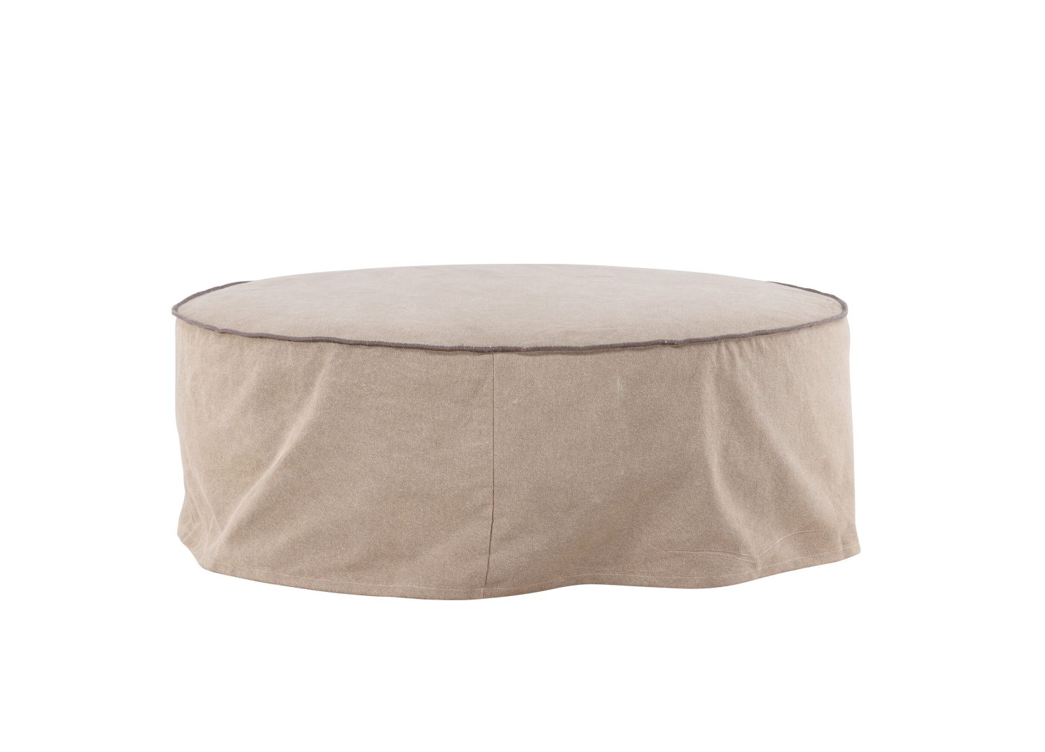 Vue produit du pouf Vindö marron