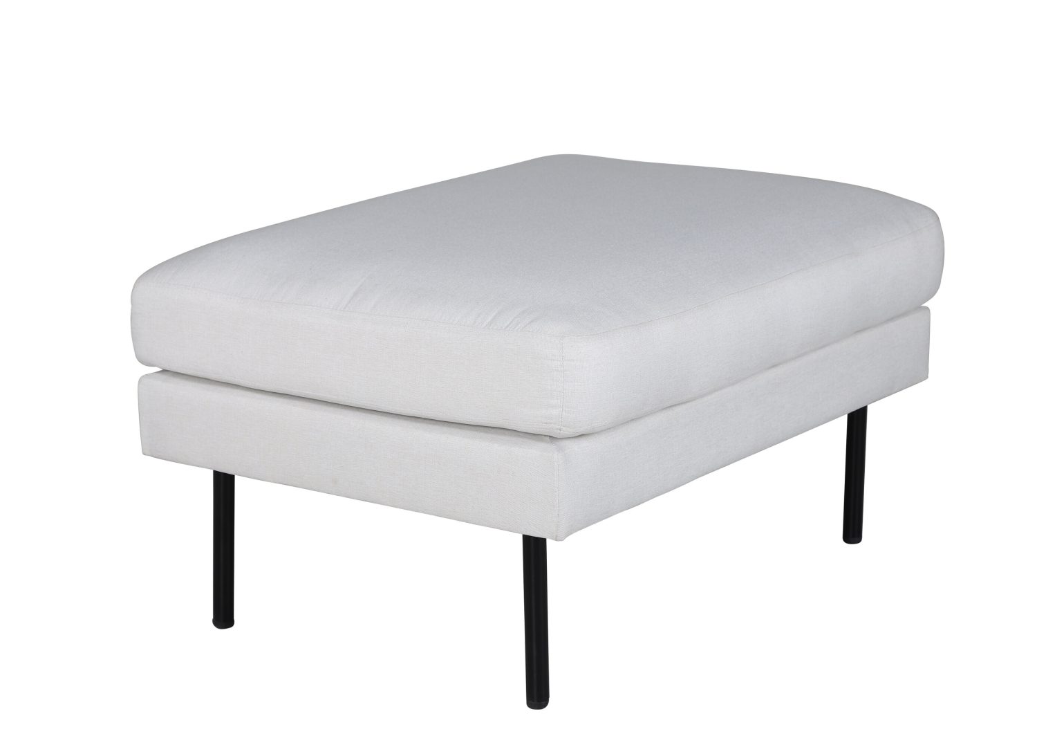 Pouf Zoom polyester beige clair 85 cm vu sous un autre angle