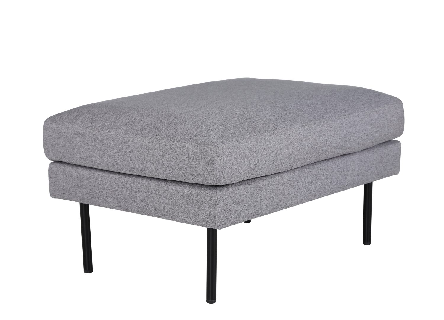 Pouf Zoom polyester gris 85 cm vu sous un autre angle