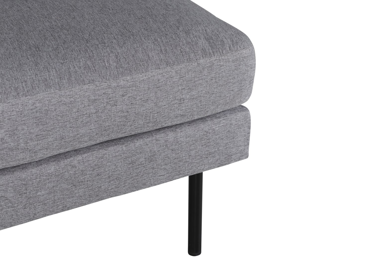 Vue produit du pouf Zoom gris