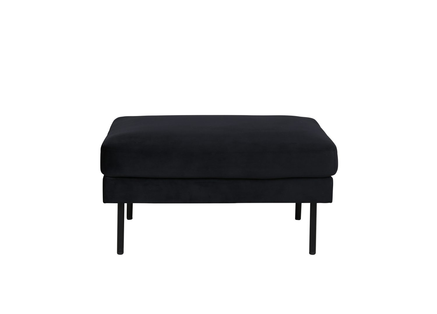 Vue détaillée du pouf Zoom noir