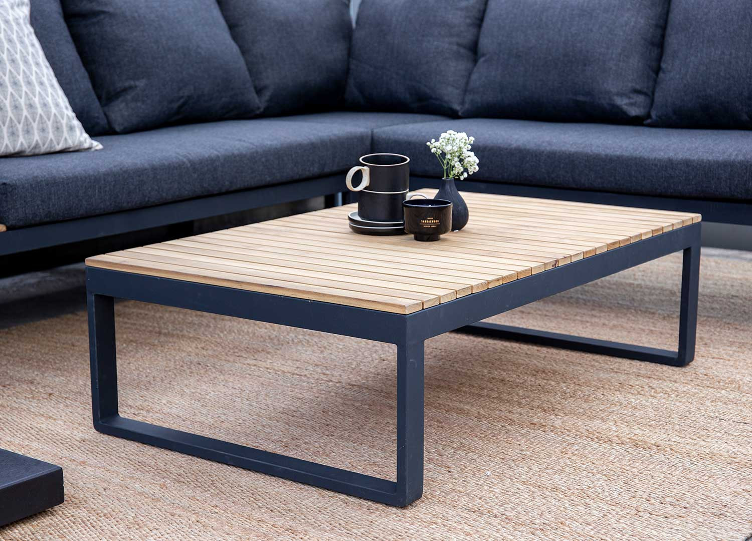 Salon d'angle de jardin 5 places
