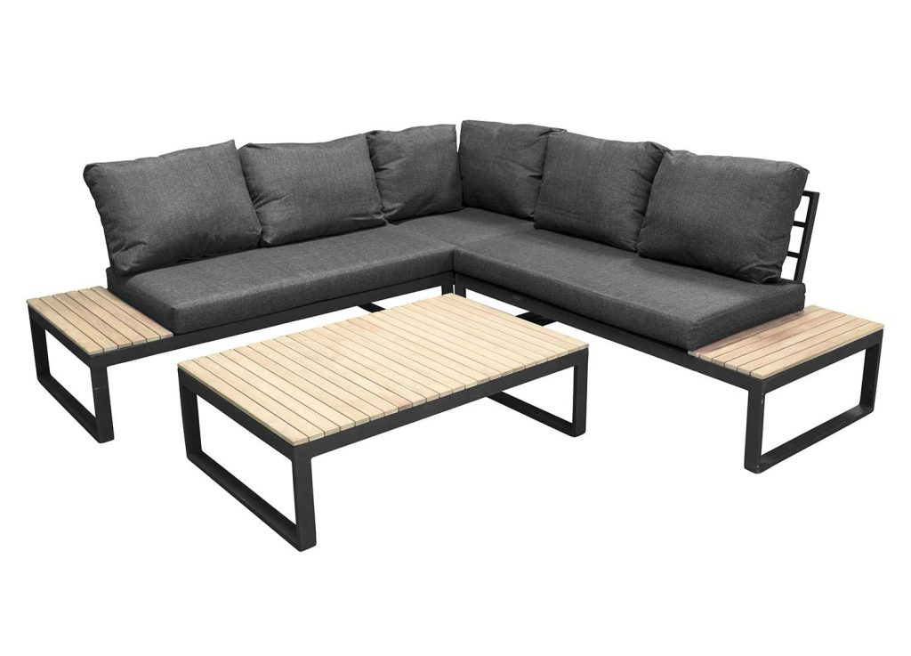 Salon d'angle de jardin 5 places
