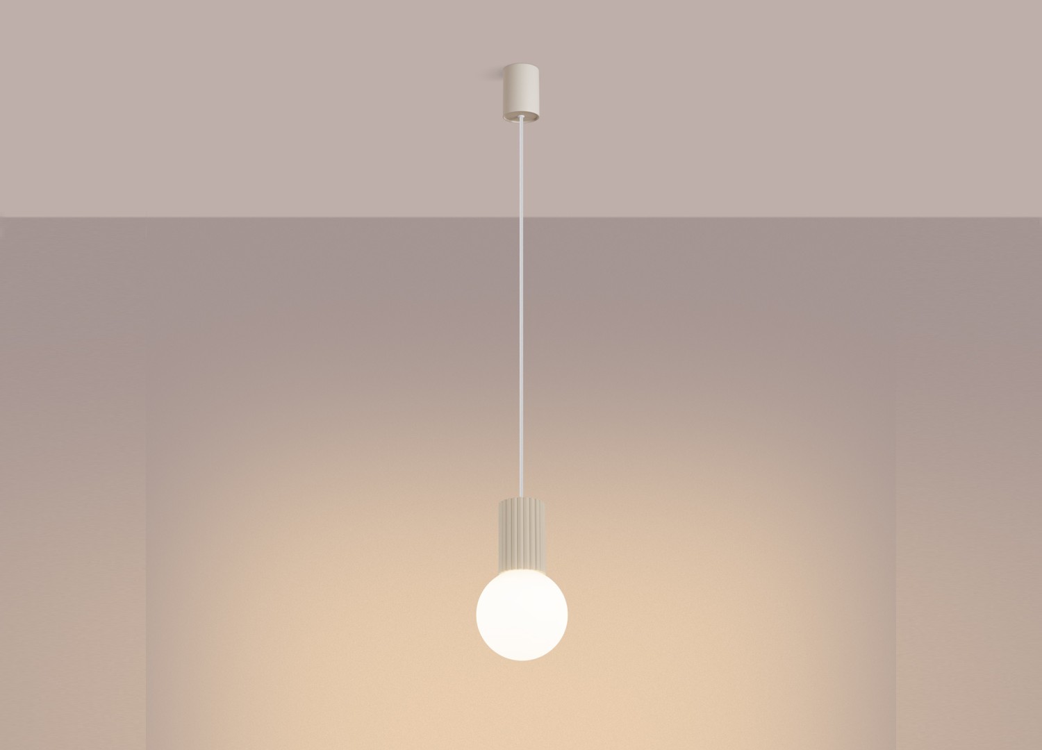 Suspension HALO 1 beige – vue complémentaire 3
