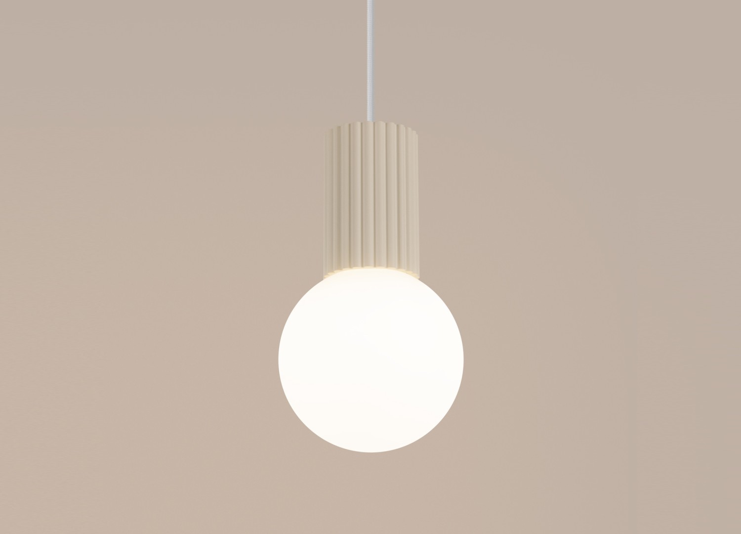 Suspension HALO 1 beige – vue complémentaire 4