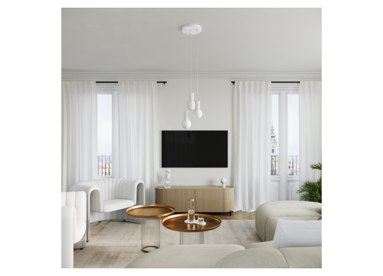 Suspension HALO 1 blanc – dimensions
