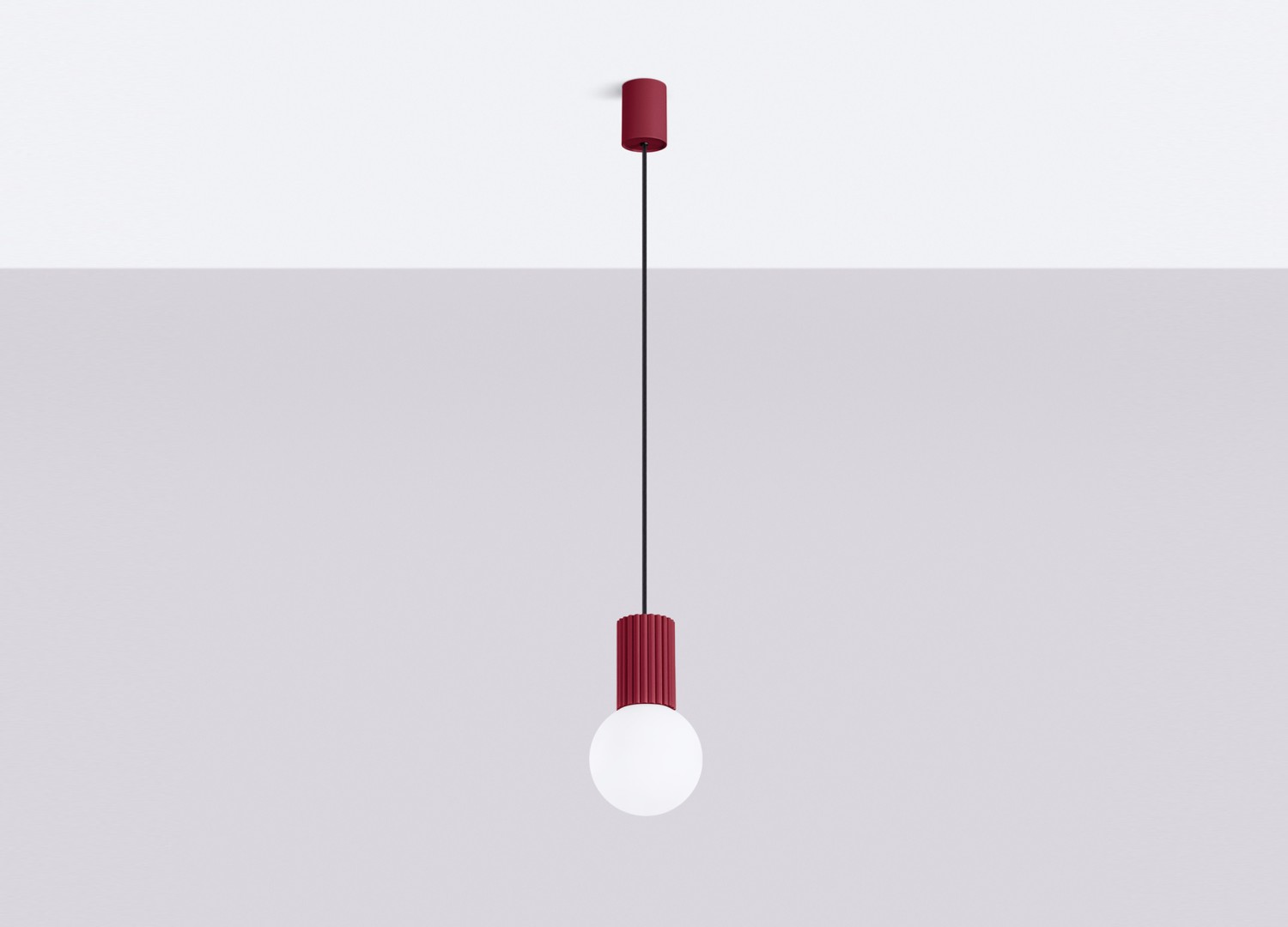 Suspension HALO 1 bordeaux – vue complémentaire 2