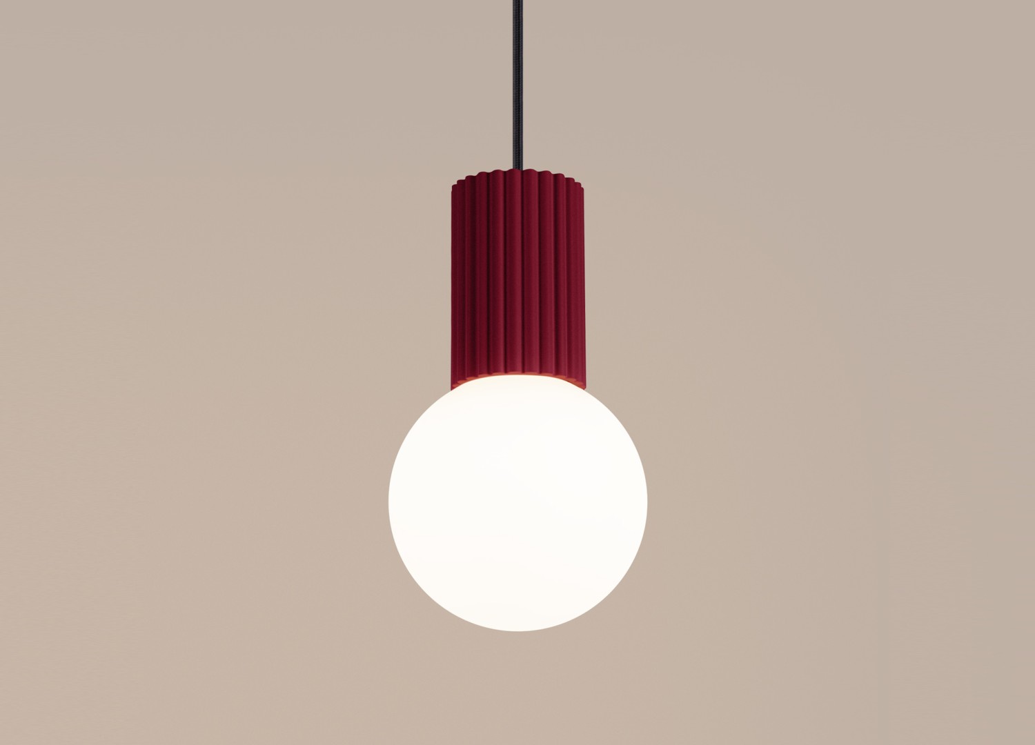 Suspension HALO 1 bordeaux – vue complémentaire 4