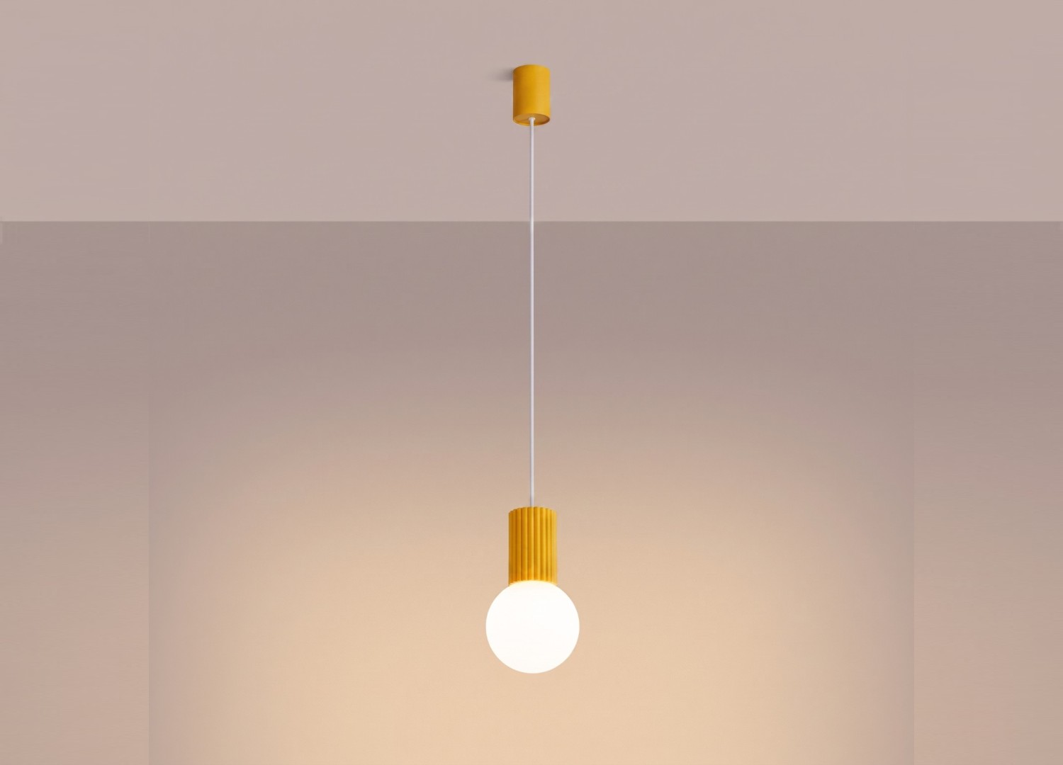 Suspension HALO 1 jaune – vue complémentaire 3