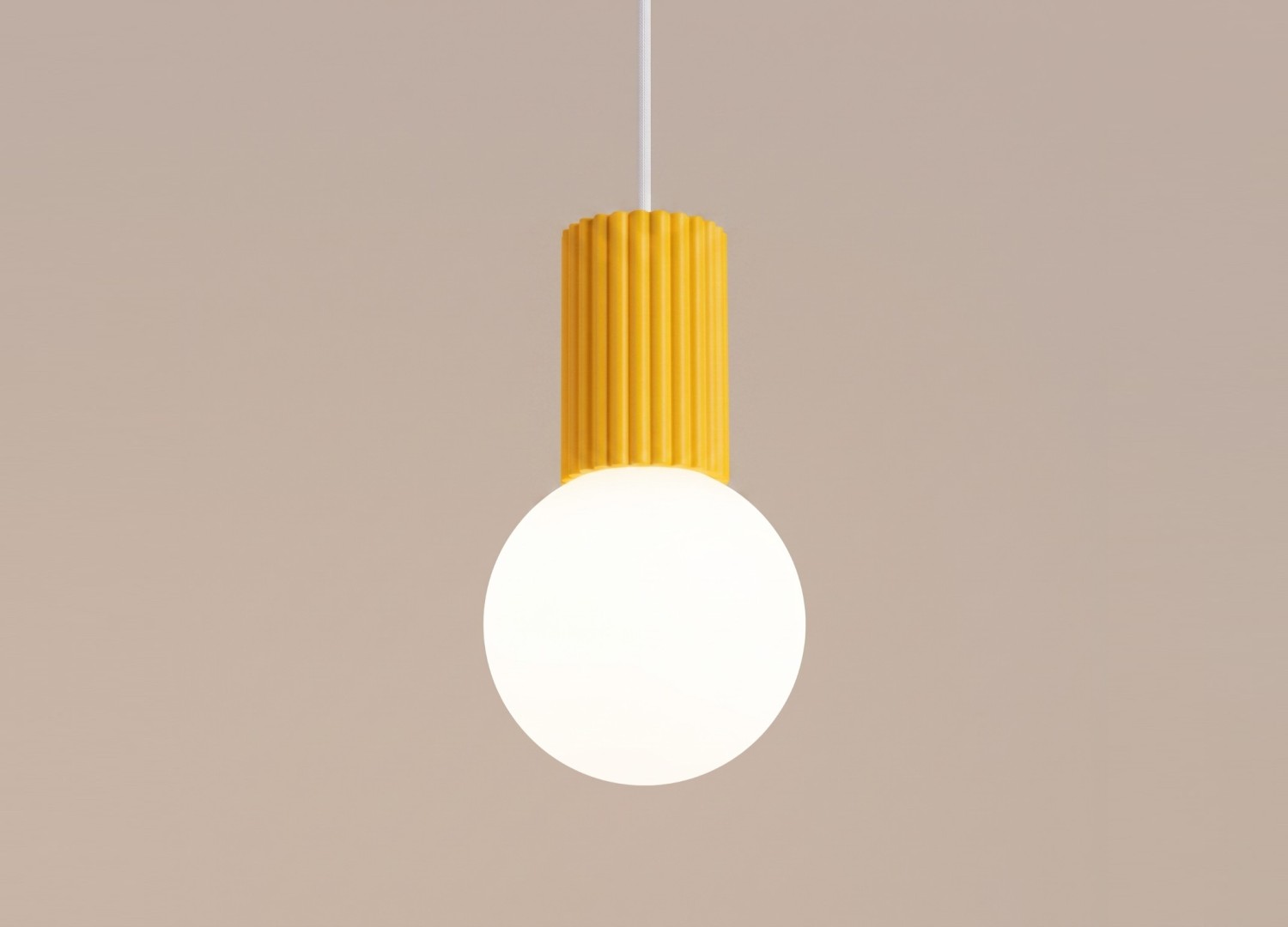 Suspension HALO 1 jaune – vue complémentaire 4