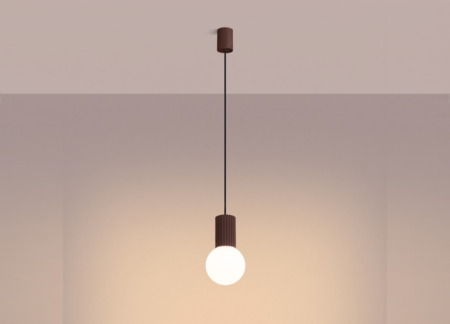 Suspension HALO 1 marron – vue complémentaire 3