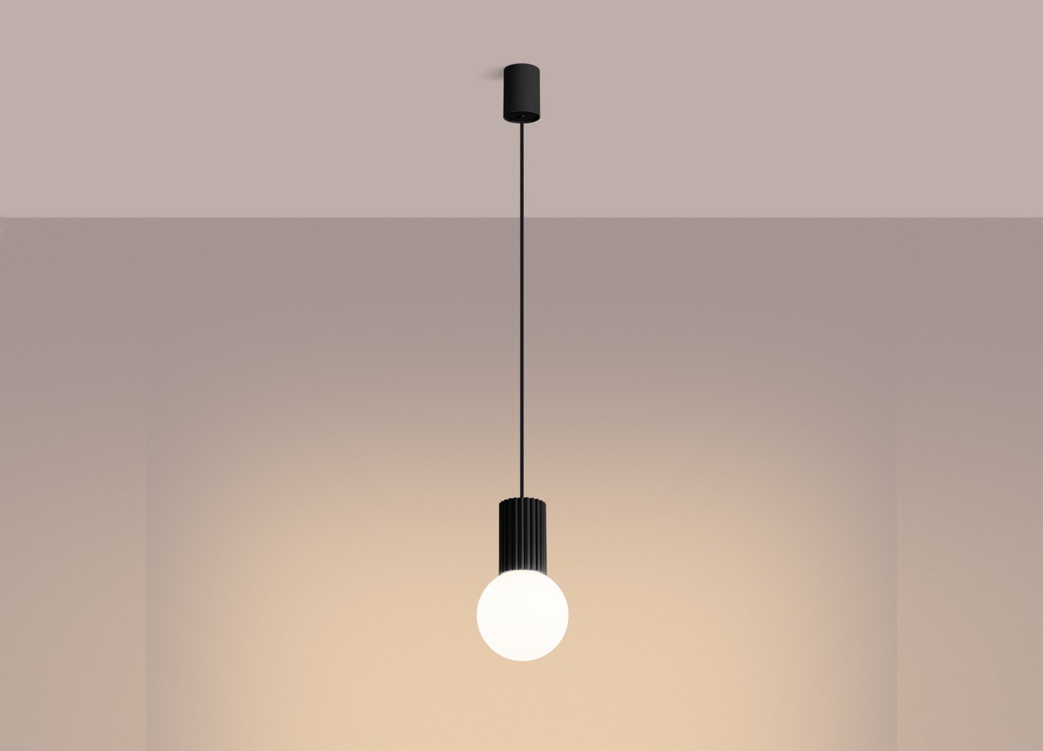Suspension HALO 1 noir – vue complémentaire 3