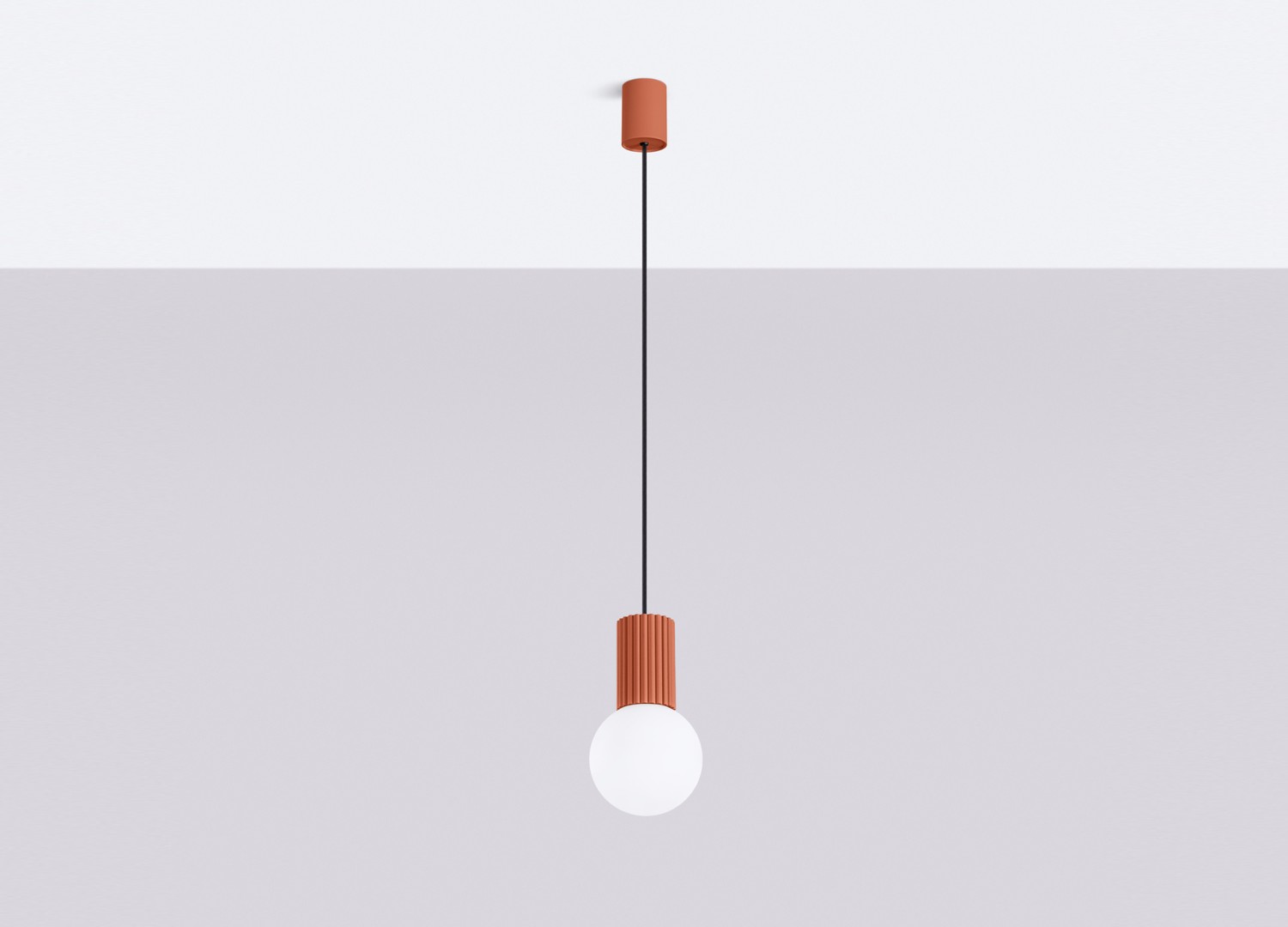 Suspension HALO 1 ocre rouge – vue complémentaire 2