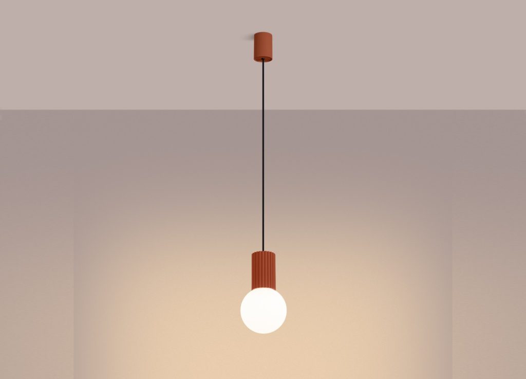 Suspension HALO 1 ocre rouge – vue complémentaire 3