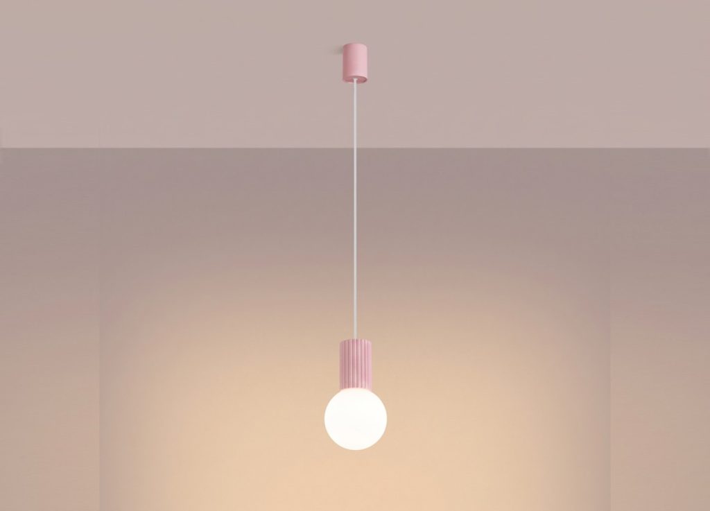 Suspension HALO 1 rose – vue complémentaire 3