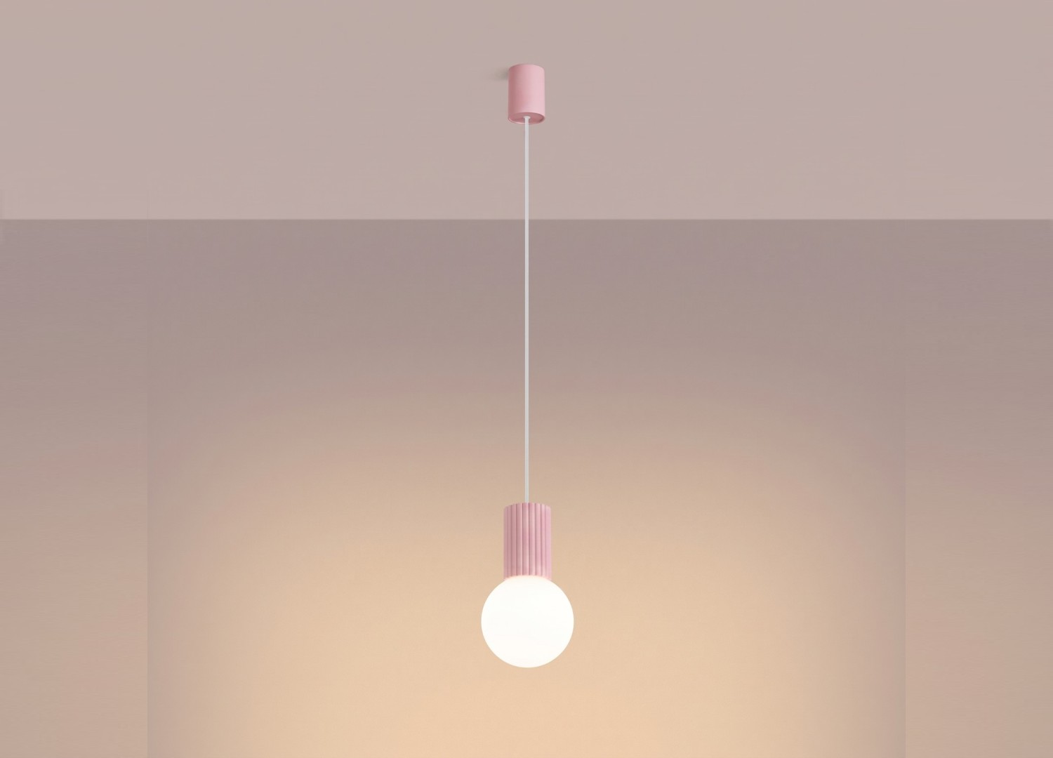 Suspension HALO 1 rose – vue complémentaire 3