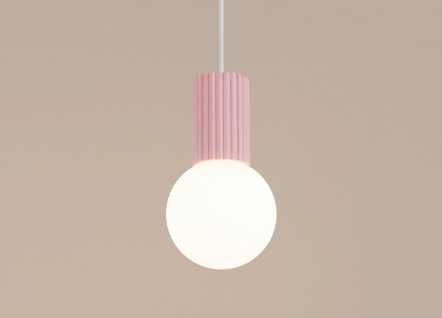 Suspension HALO 1 rose – vue complémentaire 4