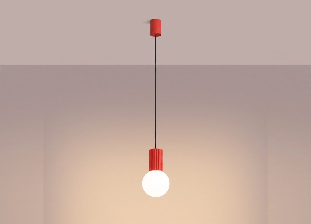 Suspension HALO 1 rouge – vue complémentaire 3