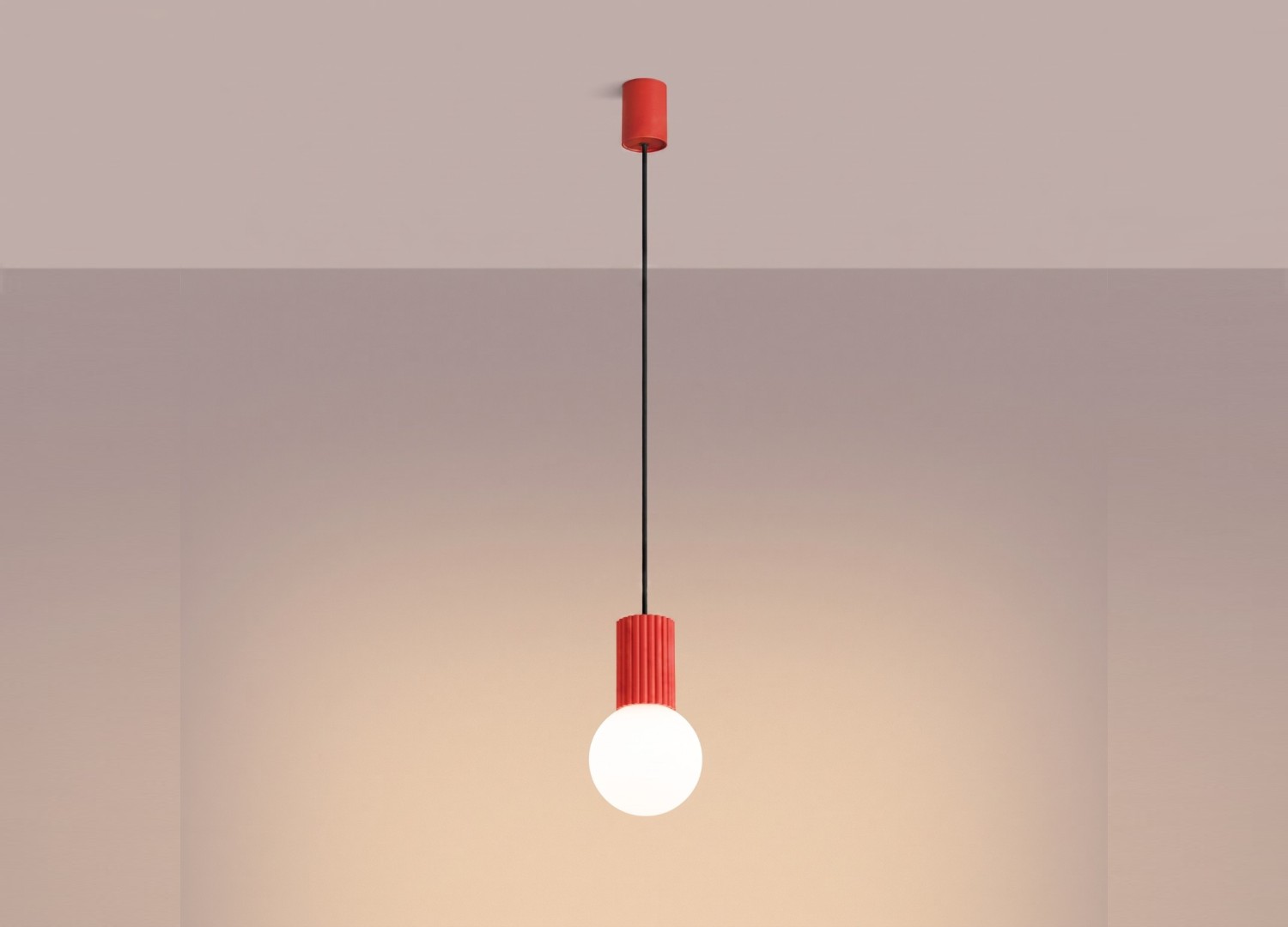 Suspension HALO 1 rouge – vue complémentaire 3