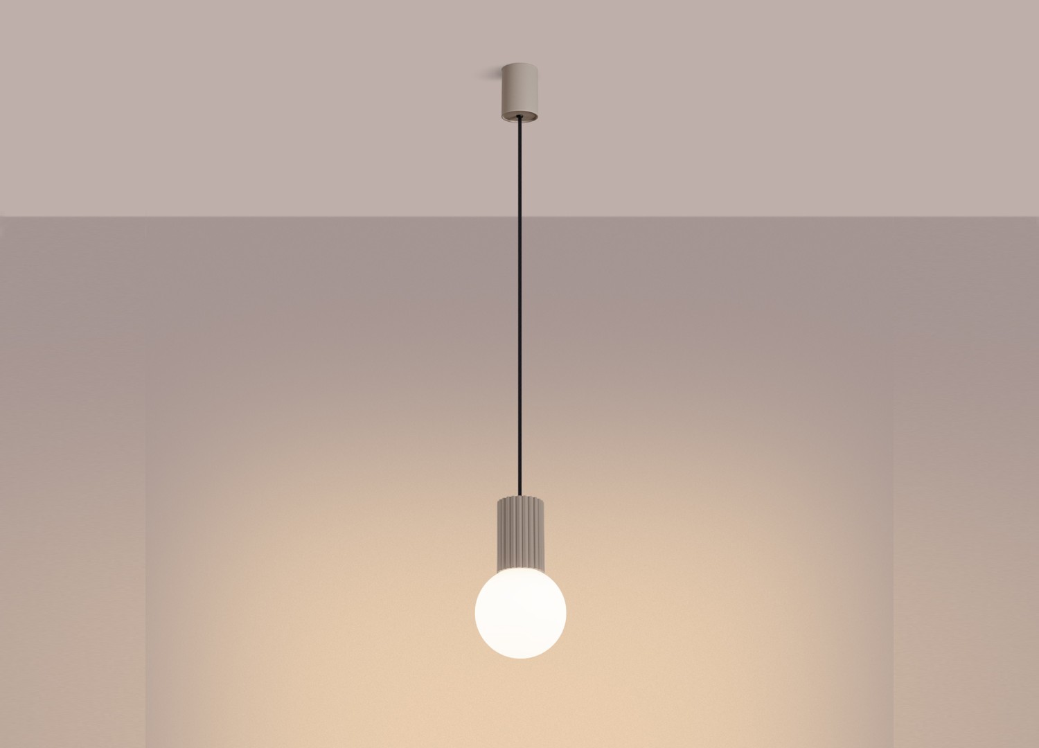 Suspension HALO 1 taupe – vue complémentaire 3