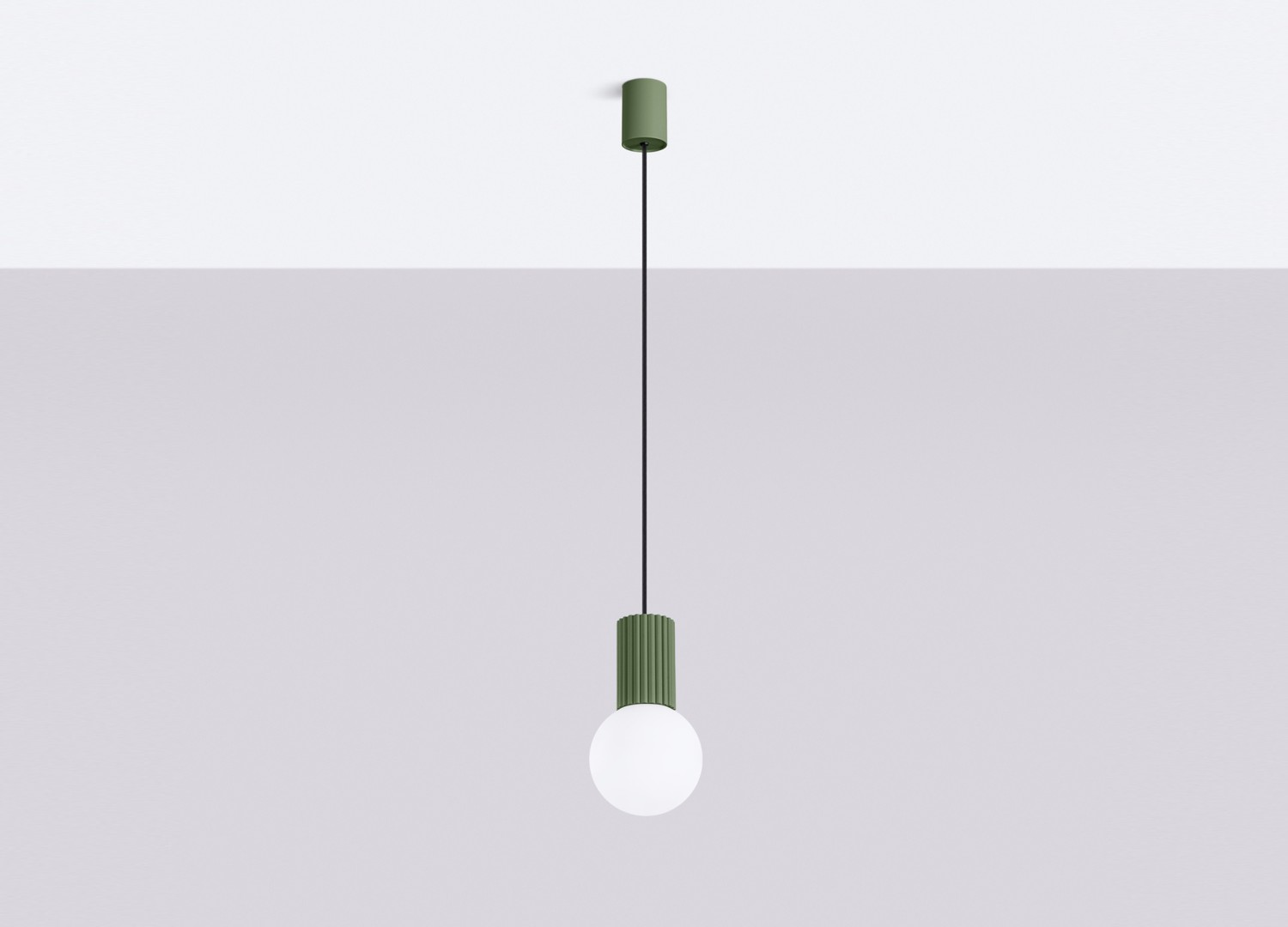 Suspension HALO 1 vert olive – vue complémentaire 2