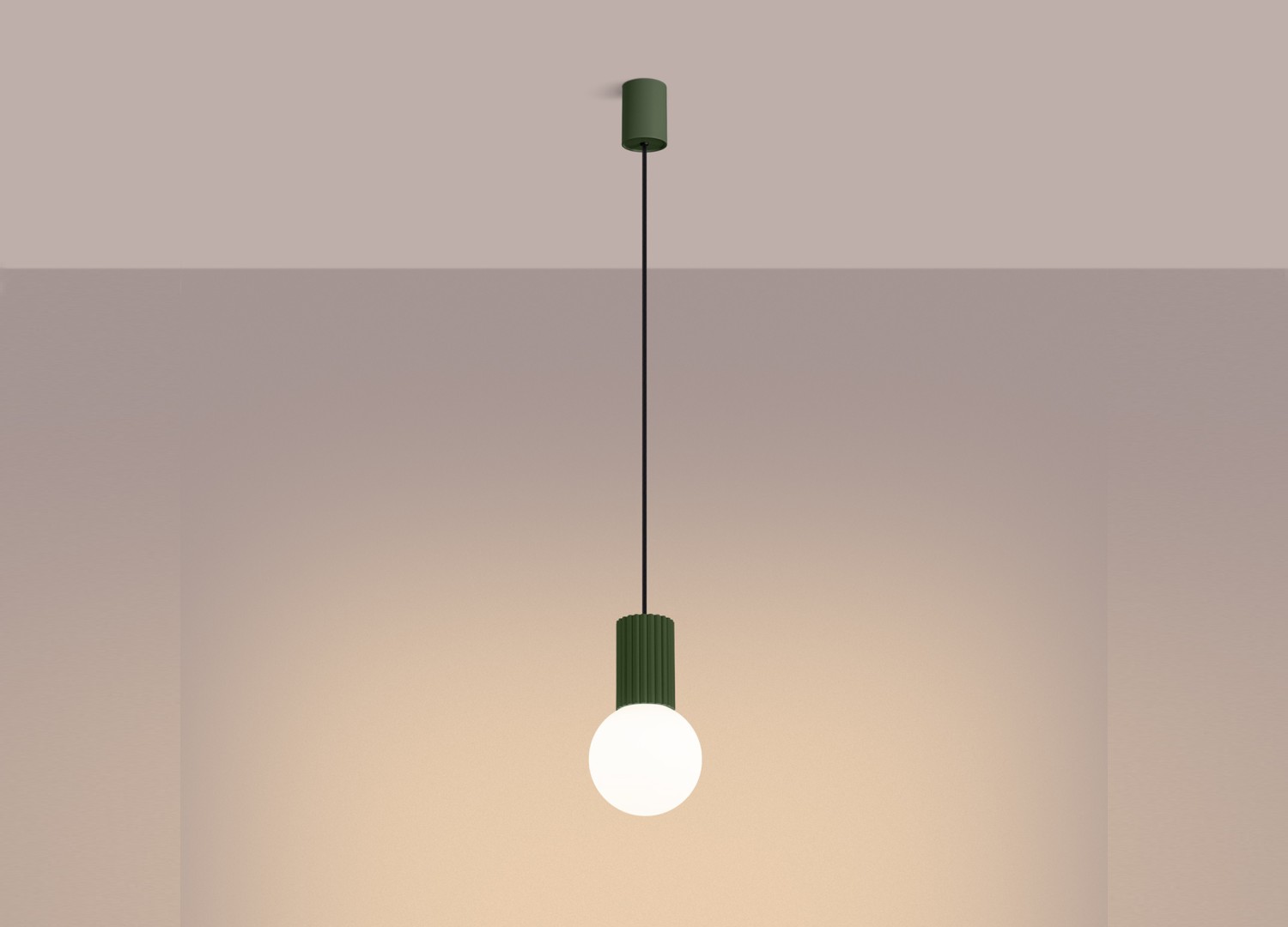 Suspension HALO 1 vert olive – vue complémentaire 3