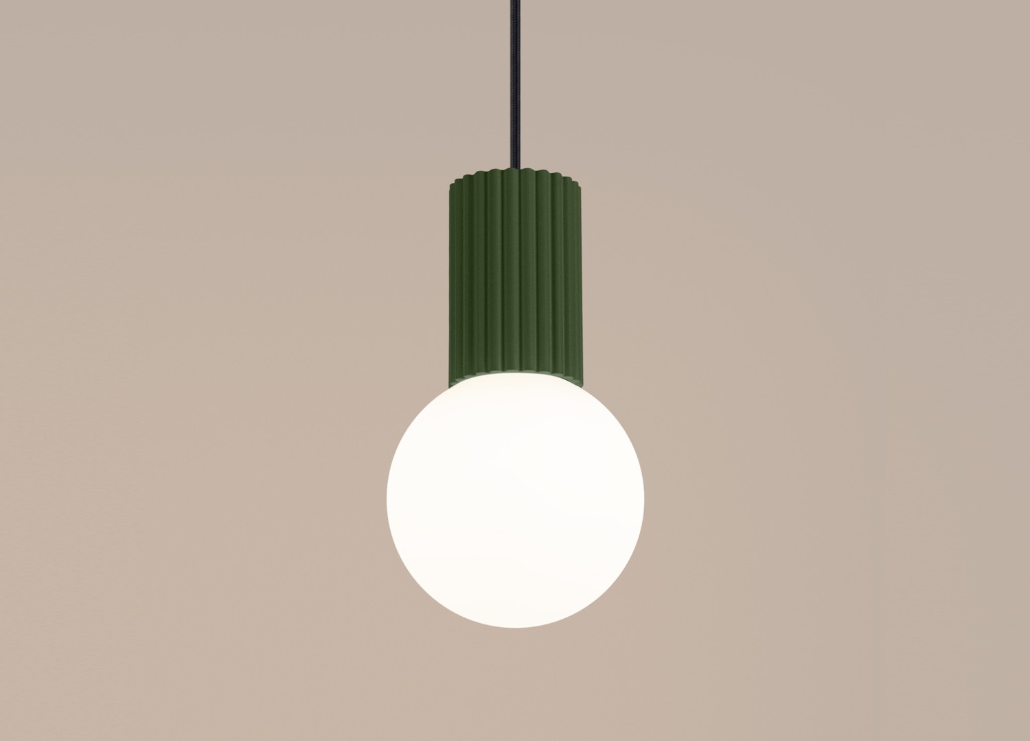 Suspension HALO 1 vert olive – vue complémentaire 4