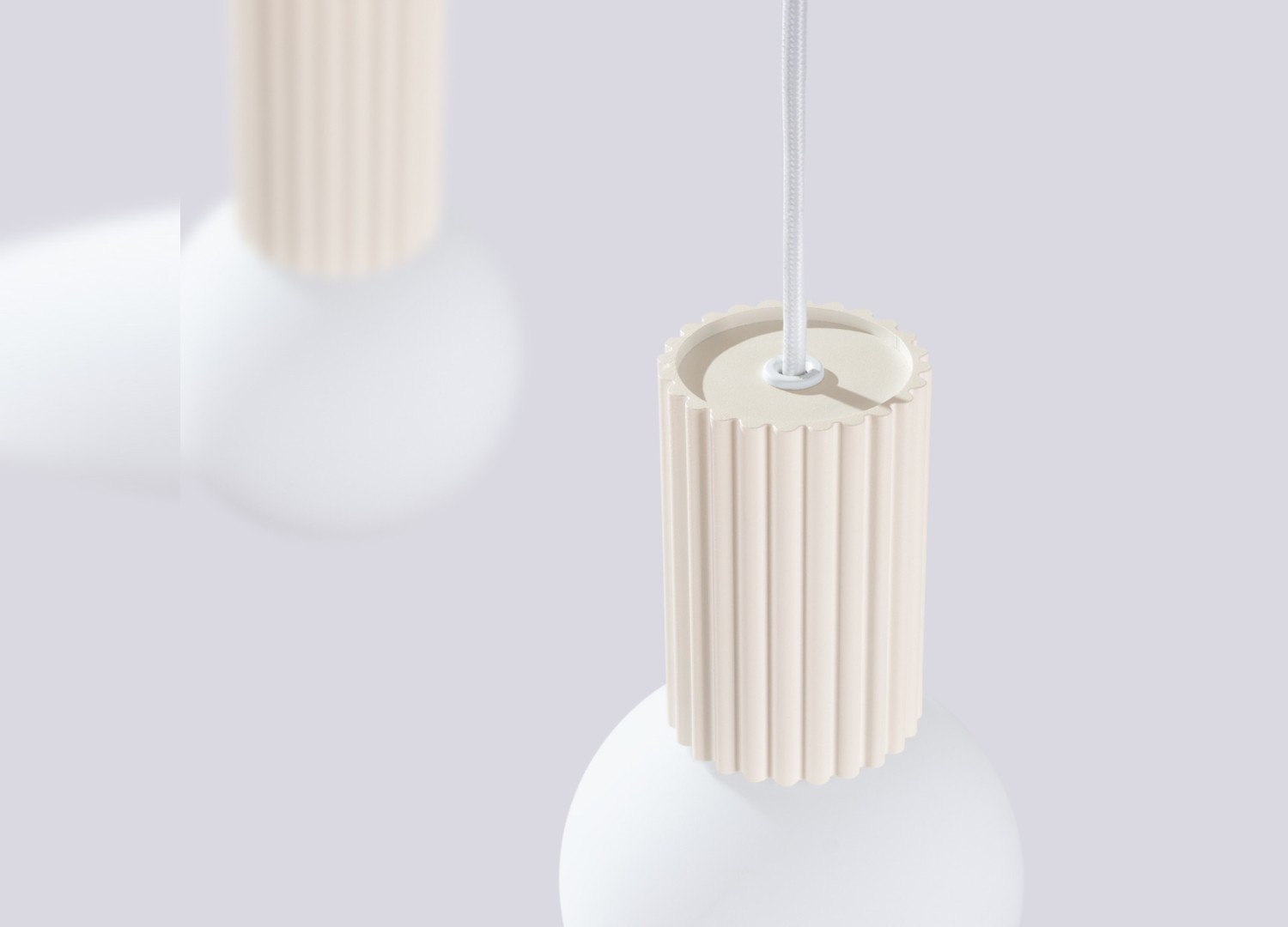Suspension HALO 2L beige – vue complémentaire 6