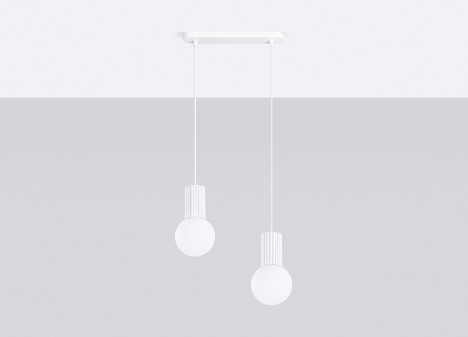 Suspension HALO 2L blanc – vue complémentaire 2