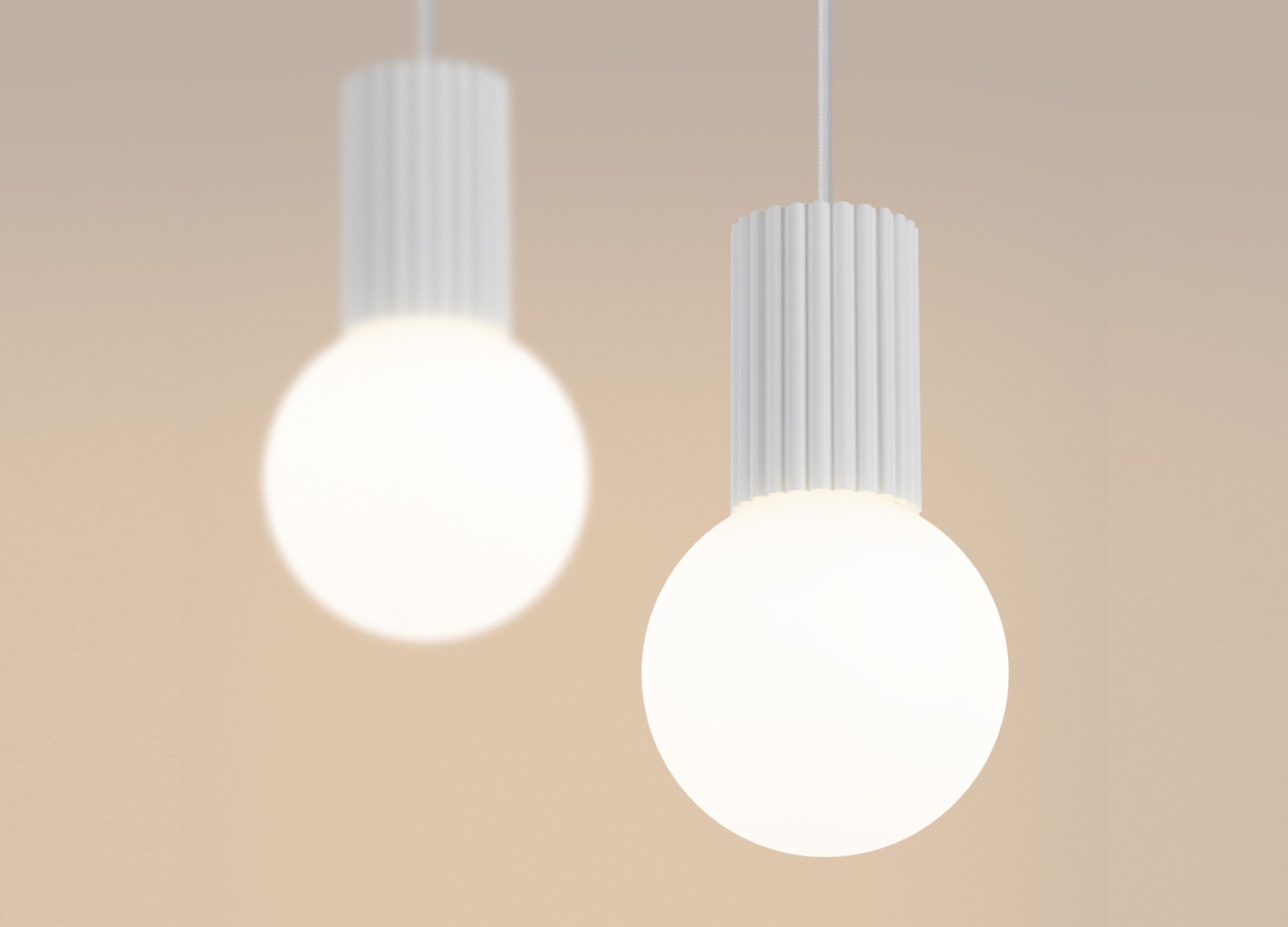 Suspension HALO 2L blanc – vue complémentaire 4