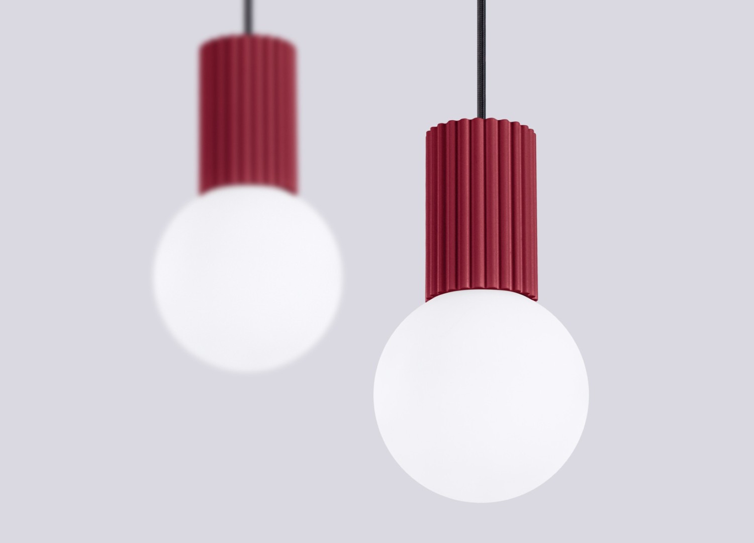 Suspension HALO 2L bordeaux – vue complémentaire 5
