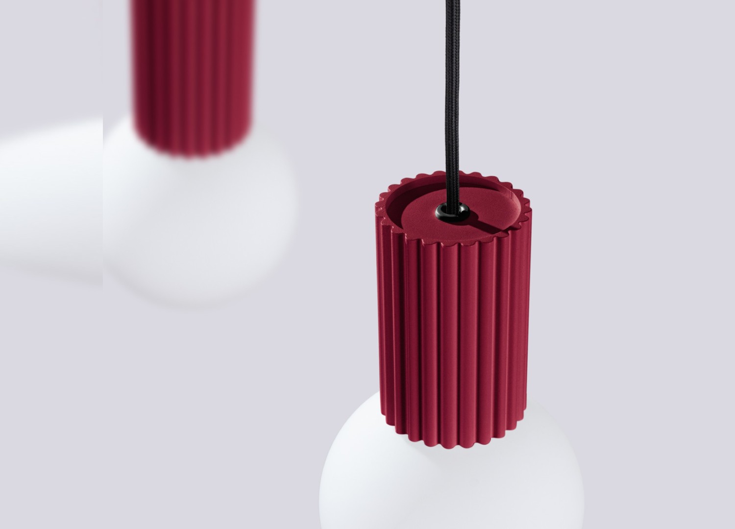 Suspension HALO 2L bordeaux – vue complémentaire 6