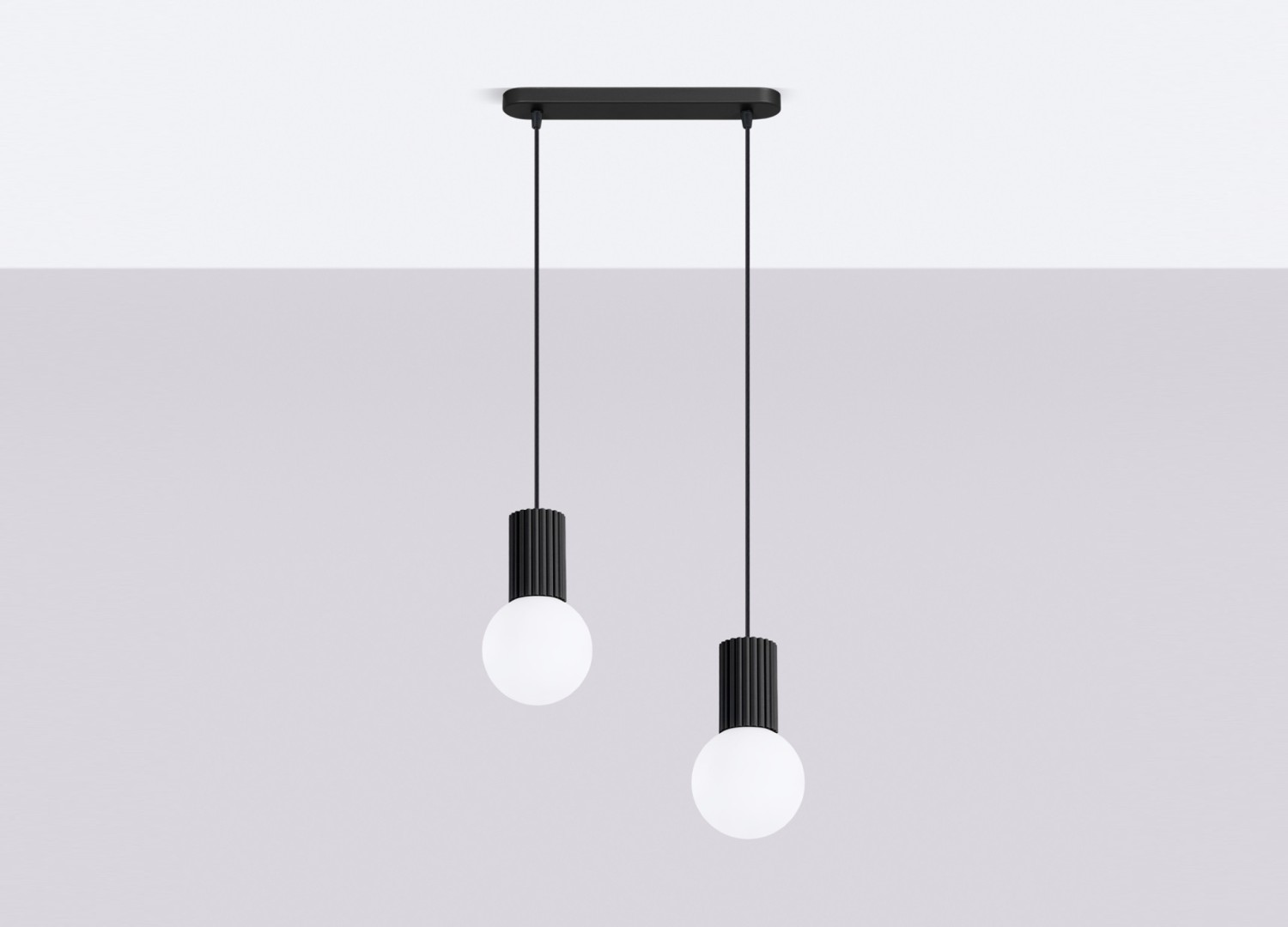 Suspension HALO 2L noir – vue complémentaire 2
